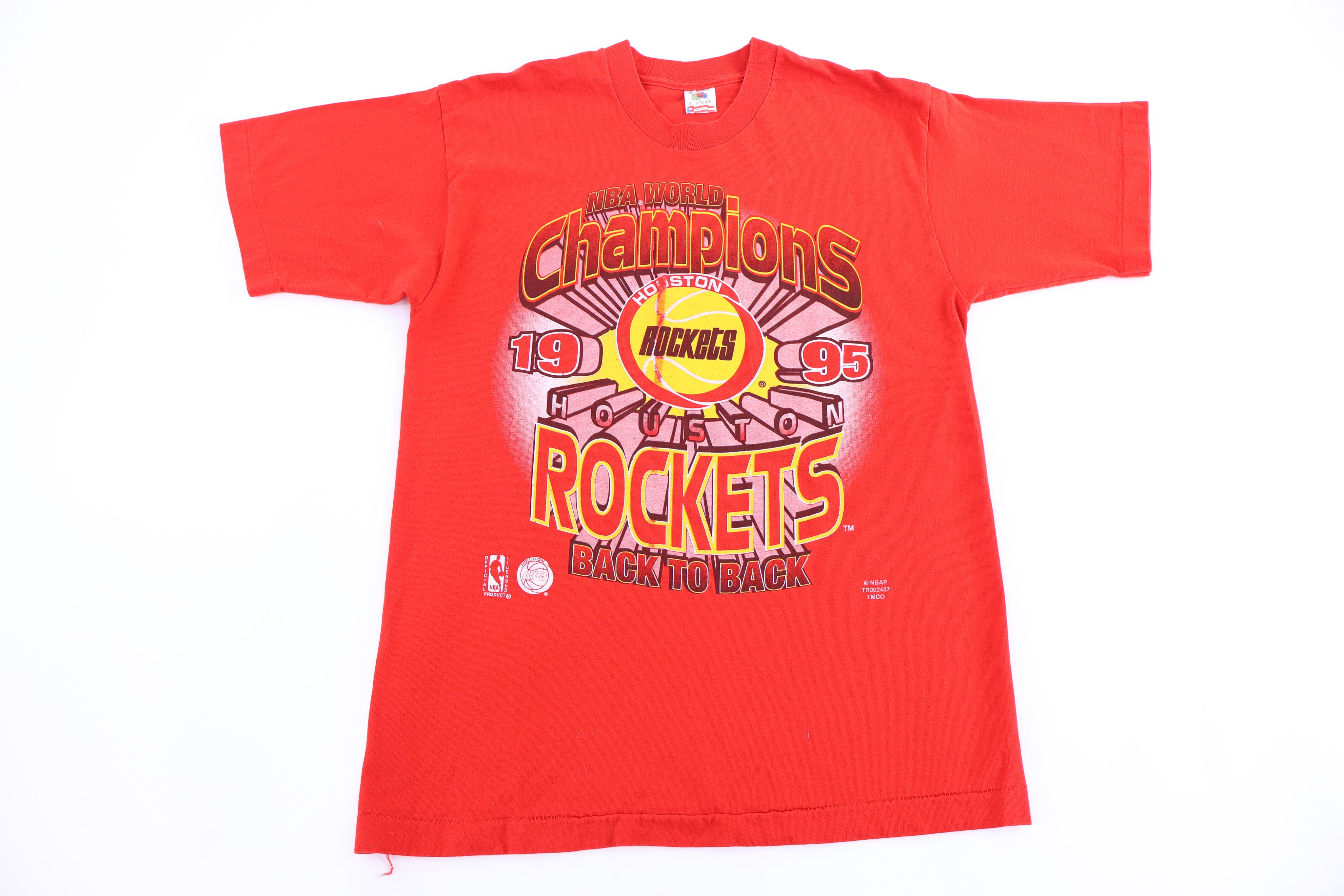 1995 Houston Rockets Basketball World Champions T-shirt