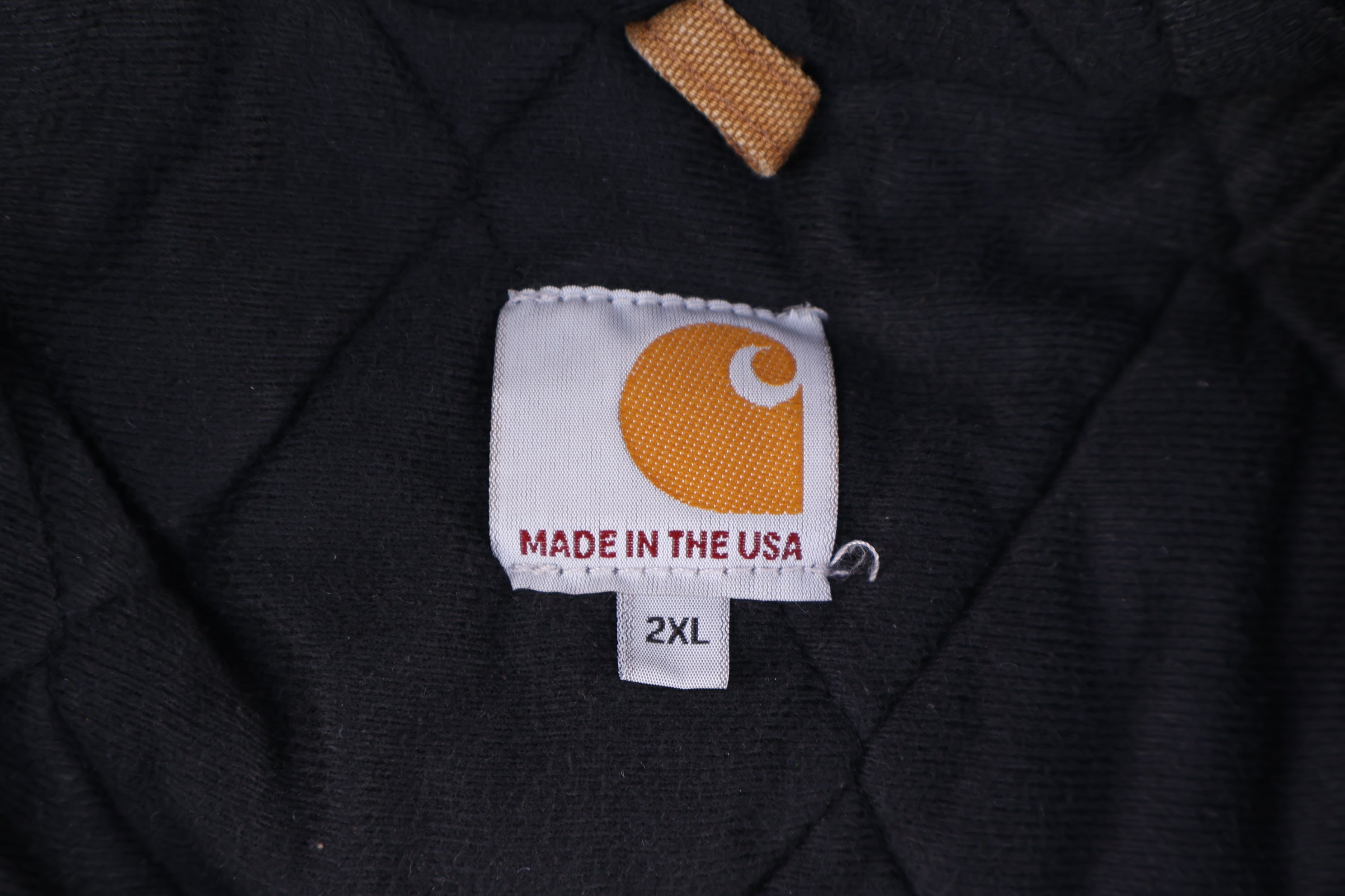 Carhartt Logo Patch Tan Full Zip Jacket