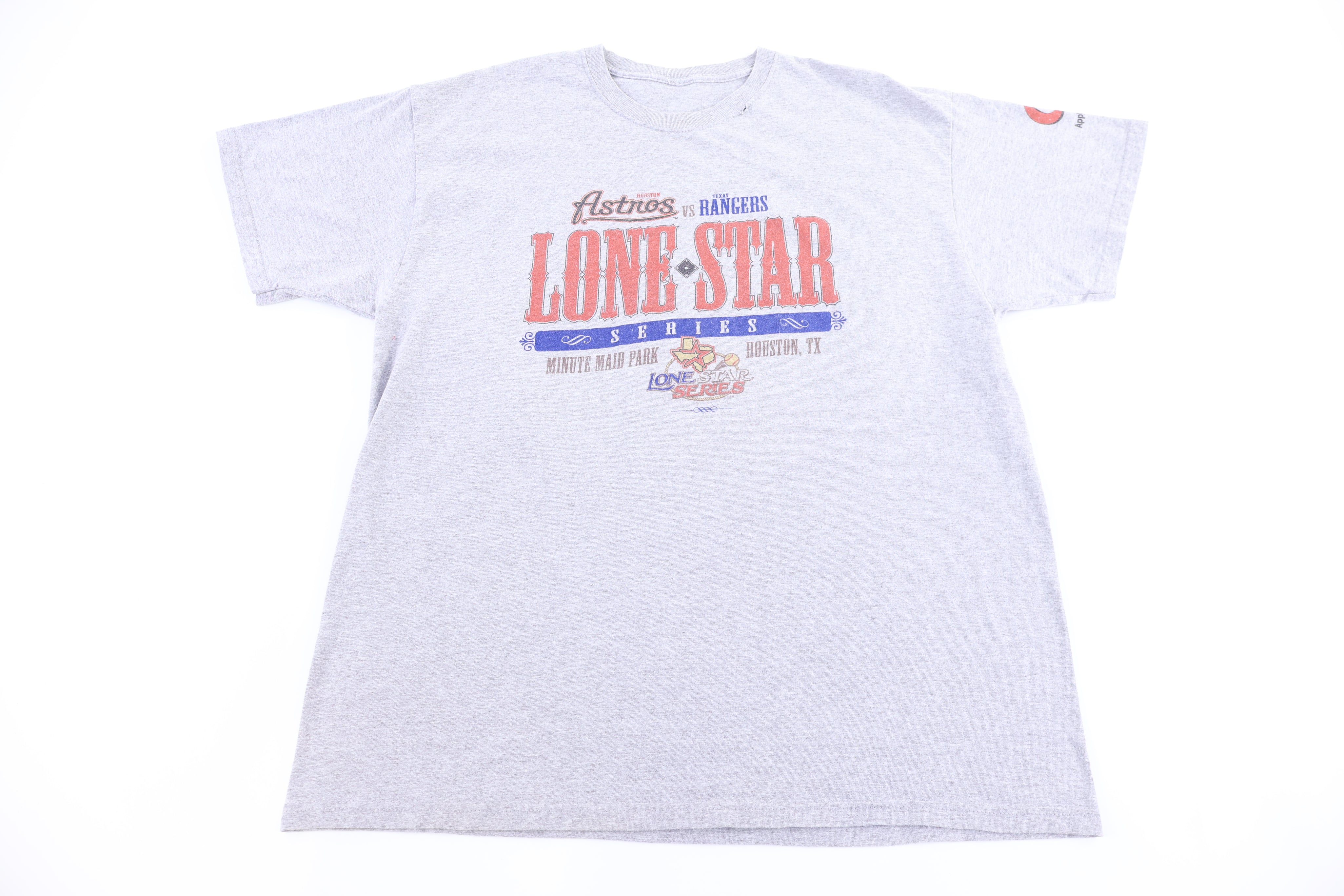 Vintage Houston Astros Vs Texas Rangers T-shirt