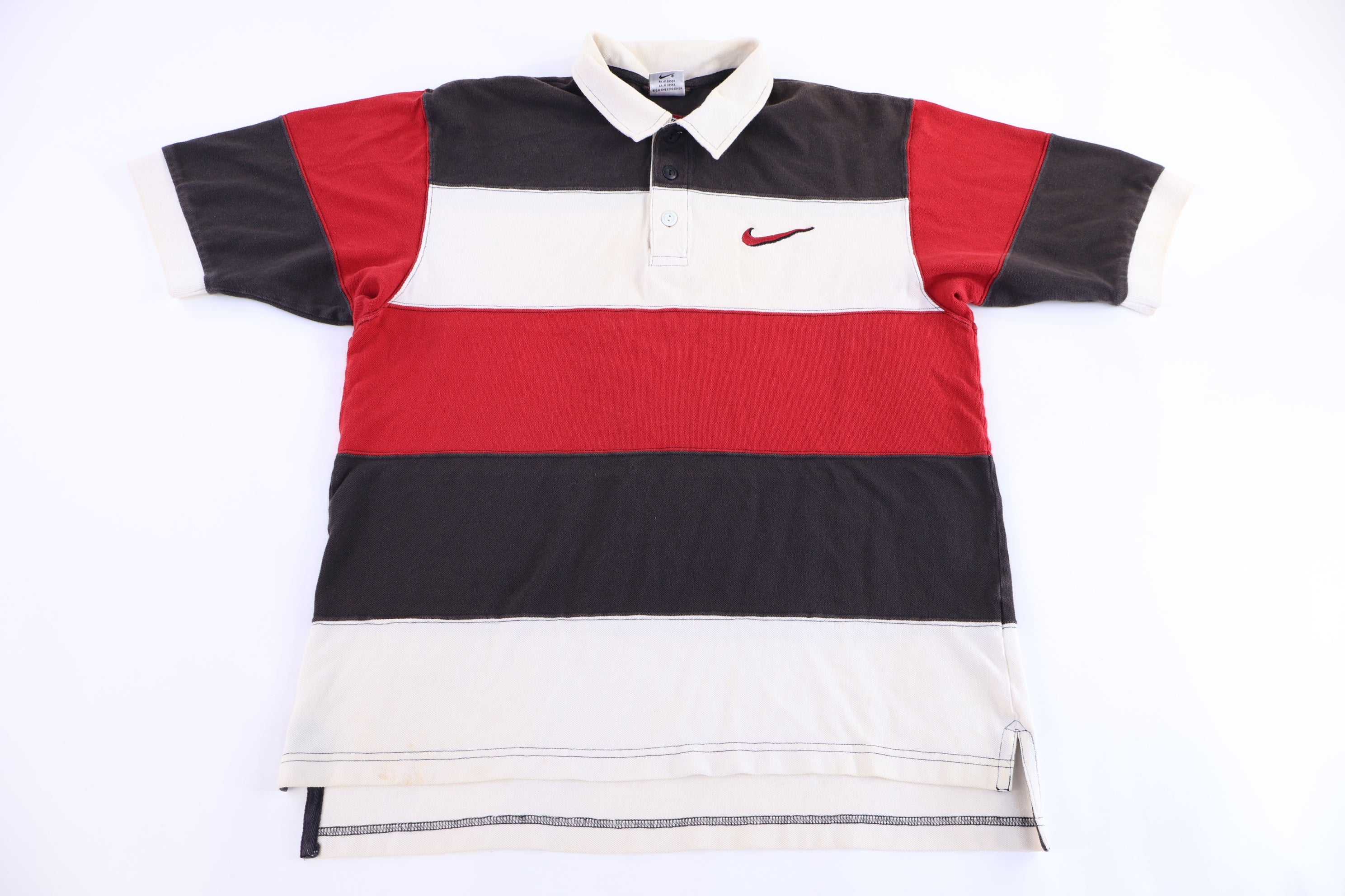90's Nike Embroidered Logo Multicolor Button Up