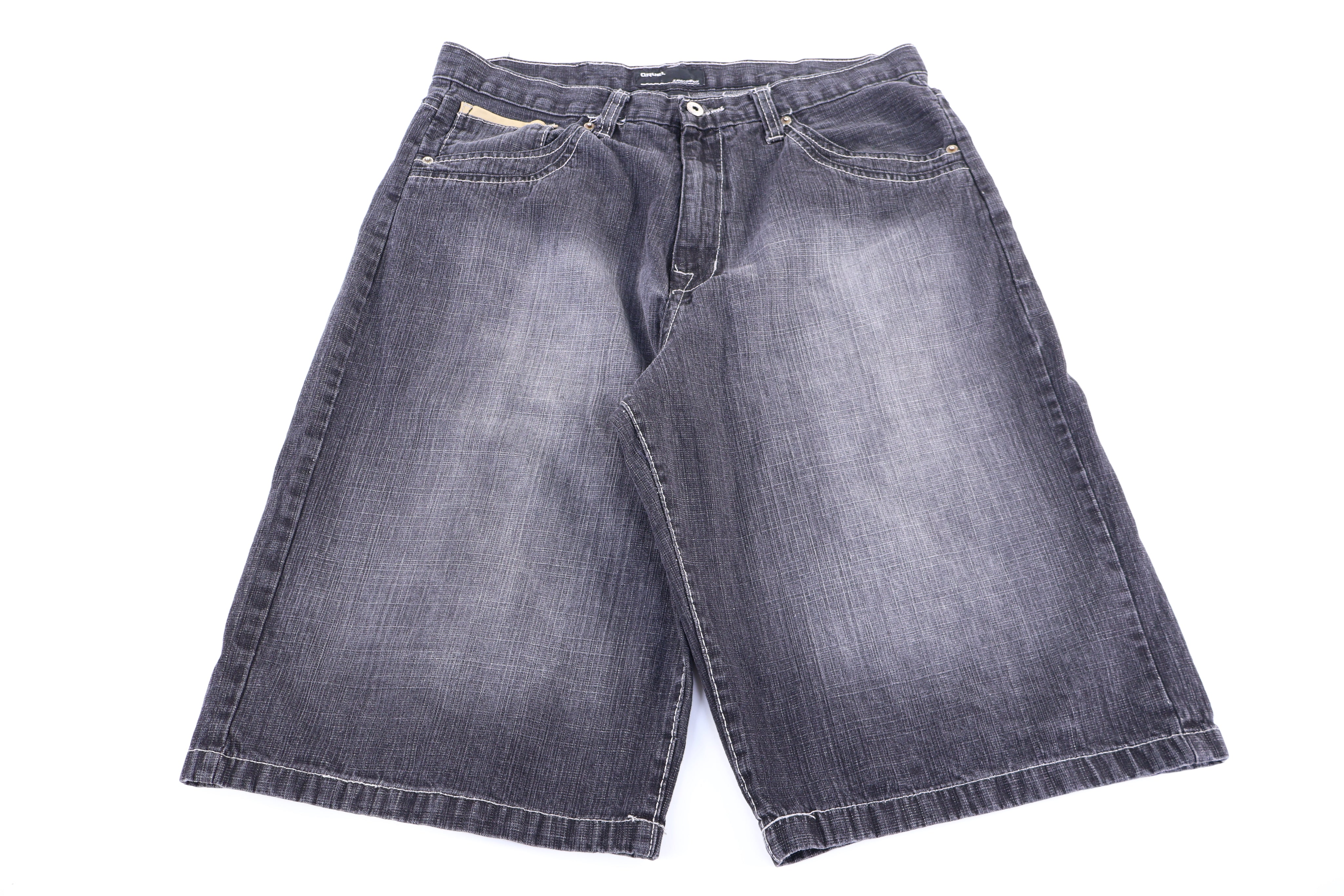Y2K Qruel Dark Wash Denim Shorts