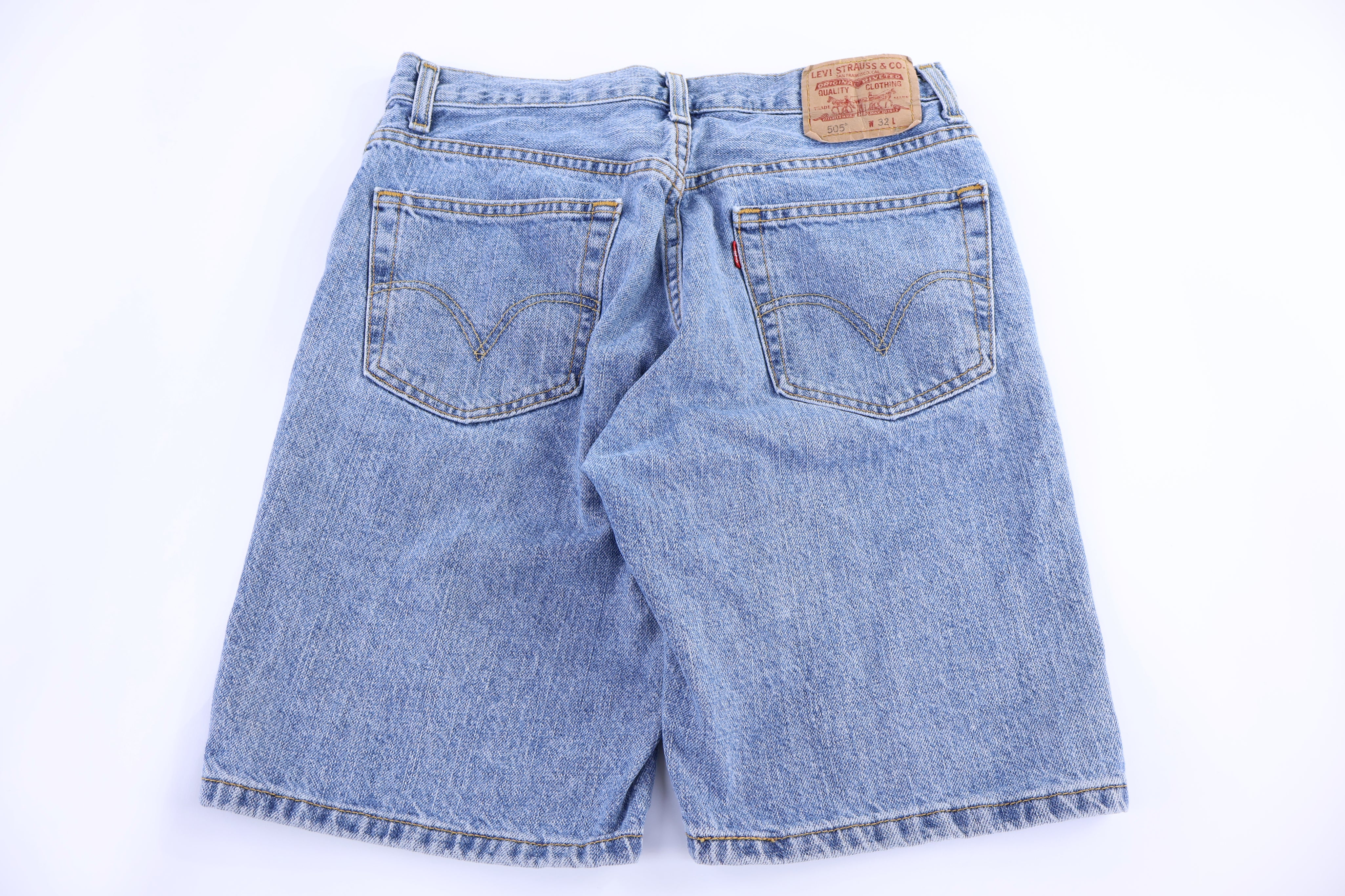Levi's 505 Medium Wash Denim shorts