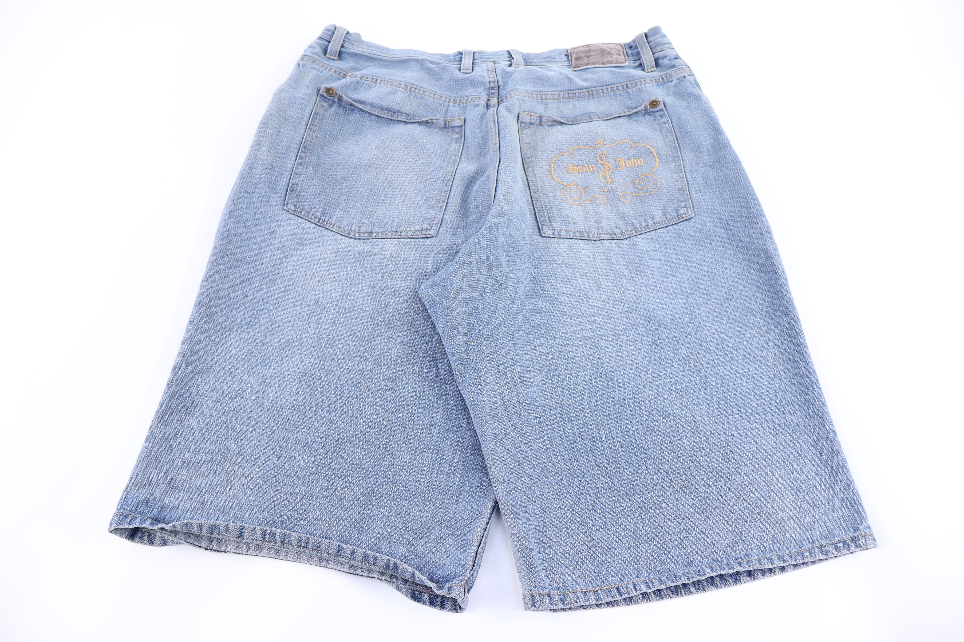 Sean John Light Wash Denim Shorts