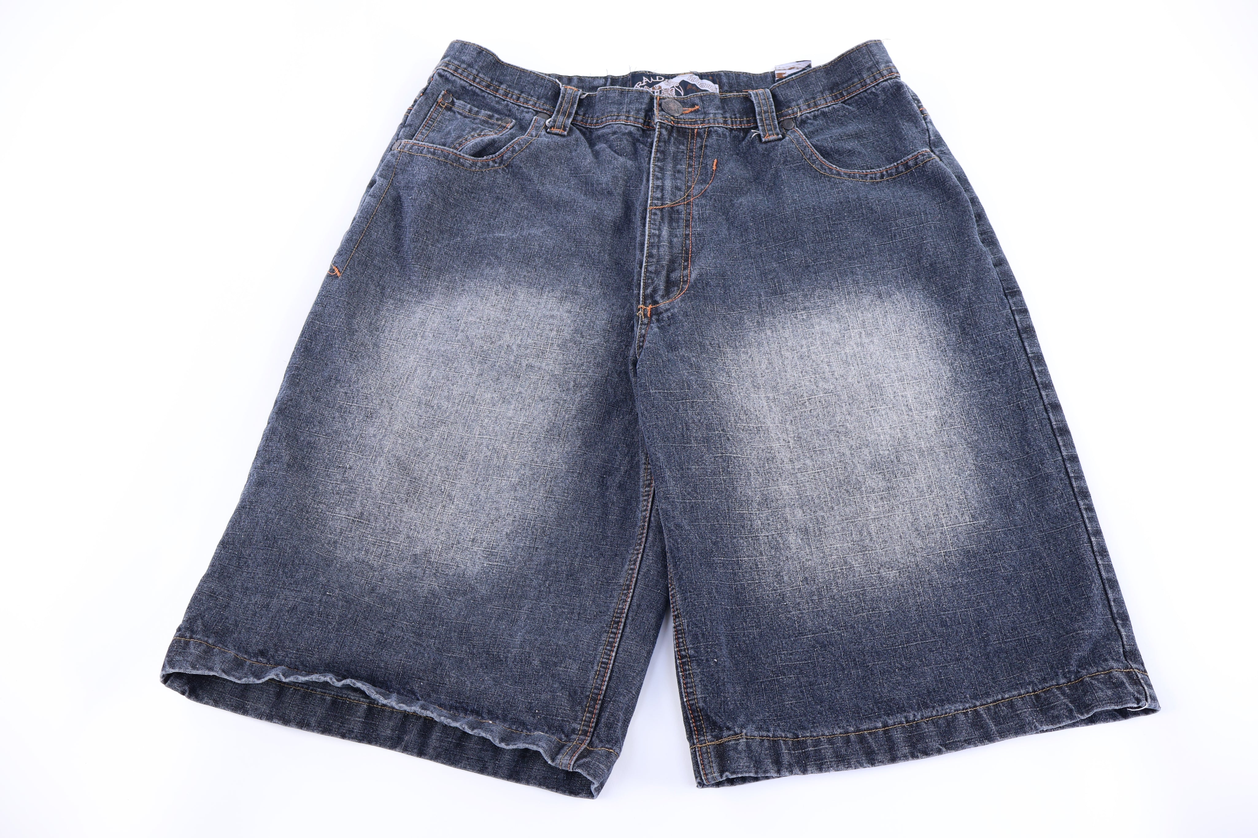 Y2K Raiders Dark Wash Denim Shorts