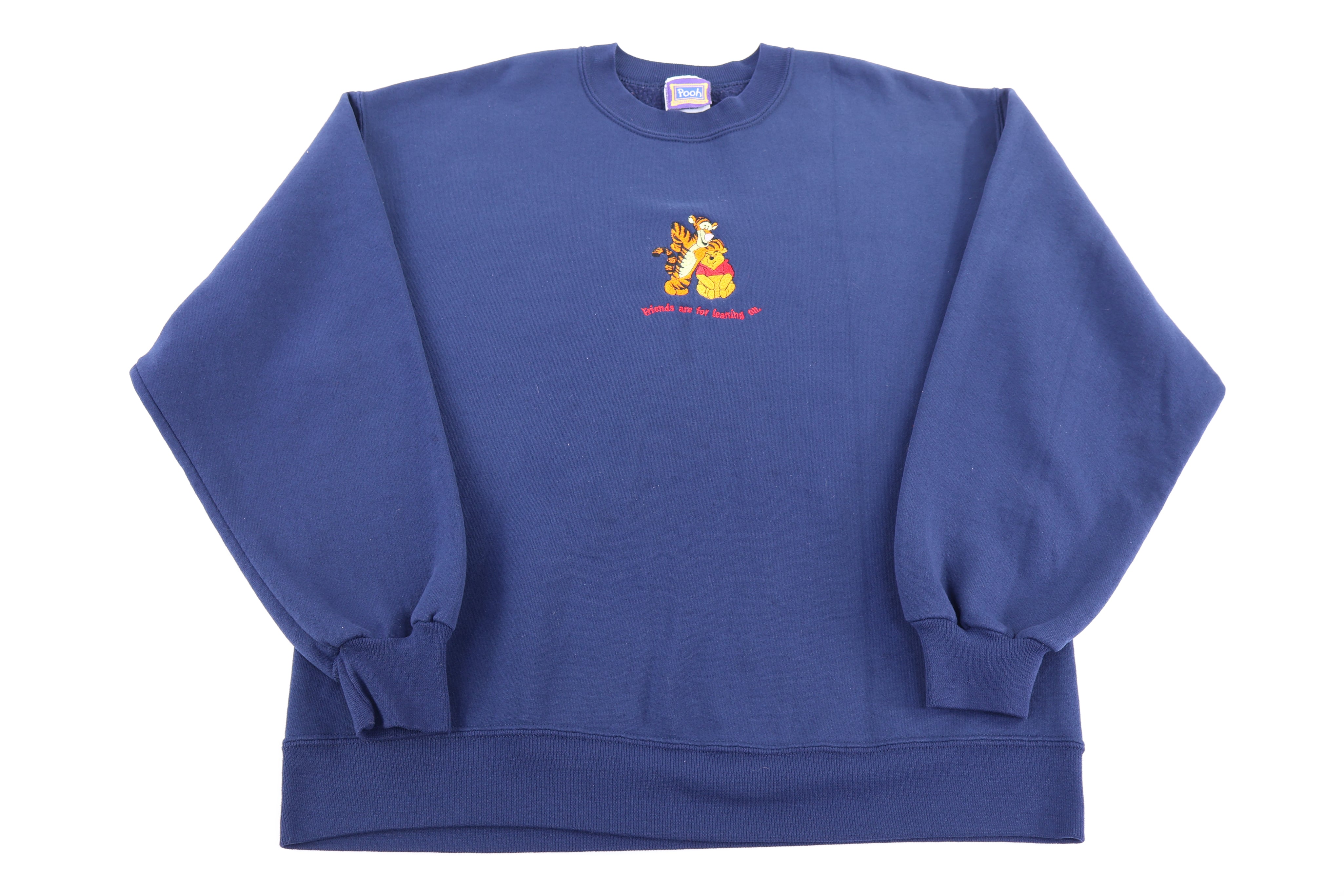90's Winnie the Pooh Embroidered Logo Sweatshirt