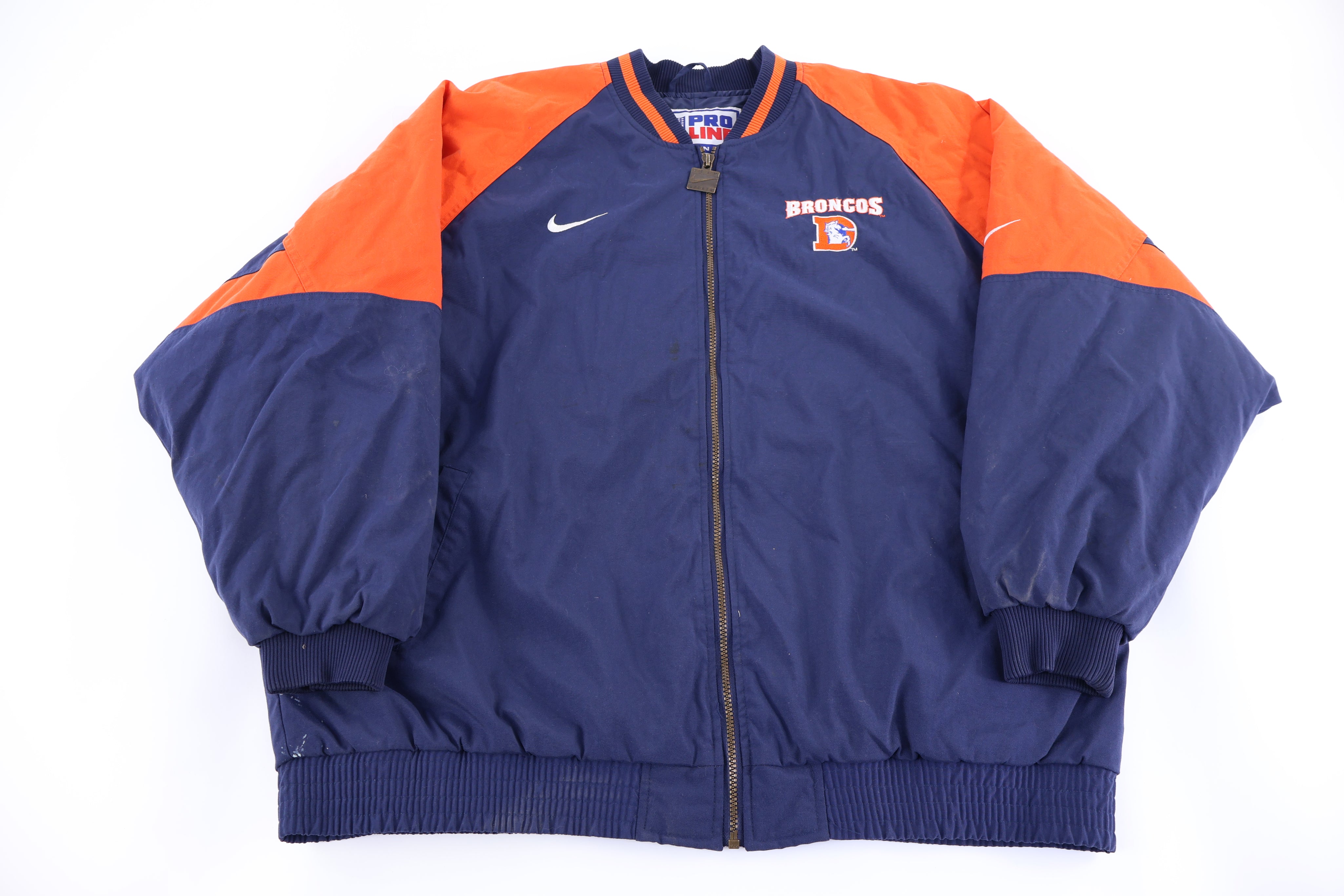 Vintage Nike Pro Player Denver Broncos Full Zip Jacket