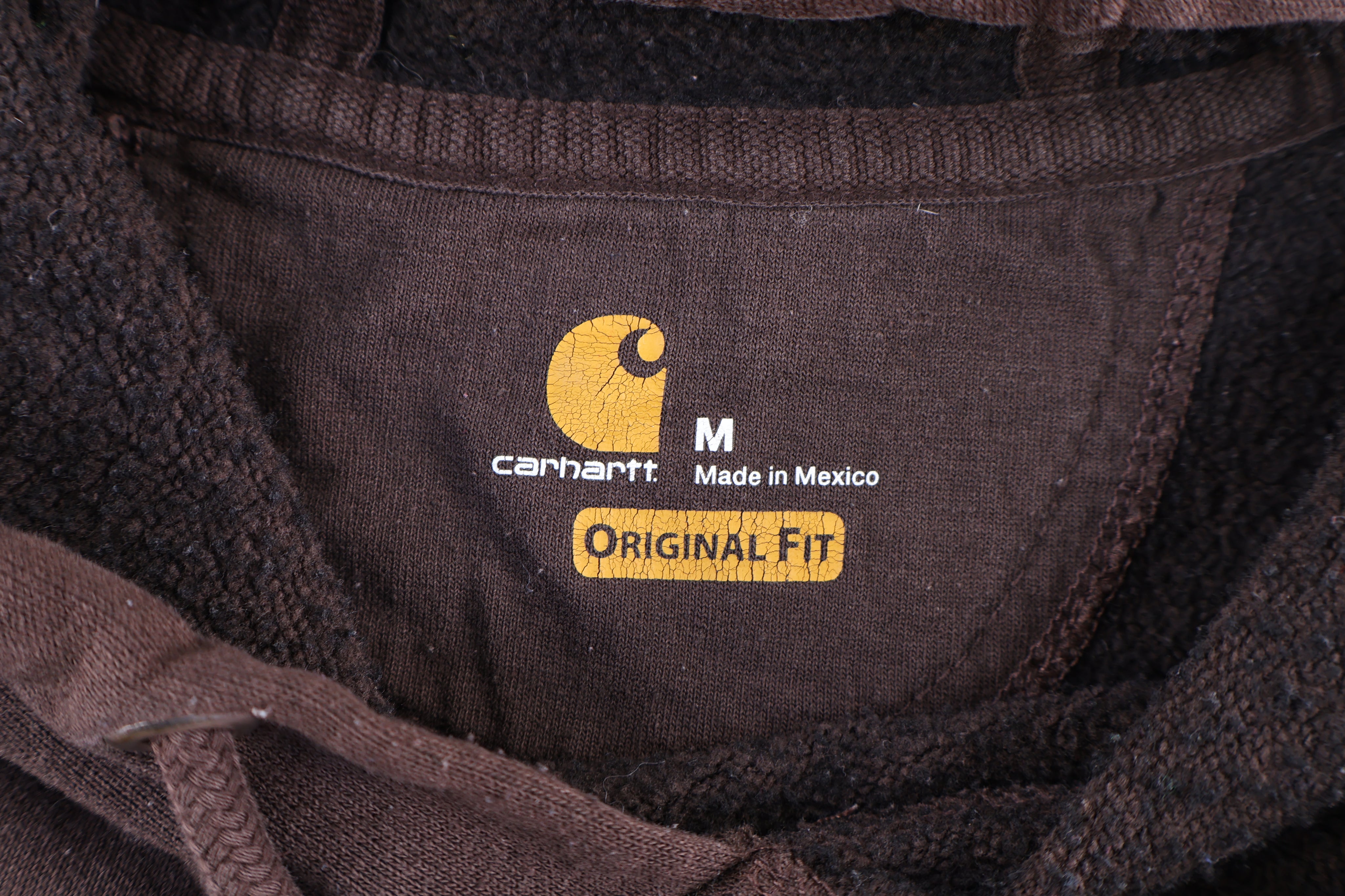 Carhartt Logo Patch Brown Pullover Hoodie