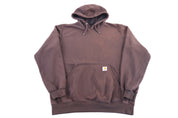 Carhartt Logo Patch Brown Pullover Hoodie