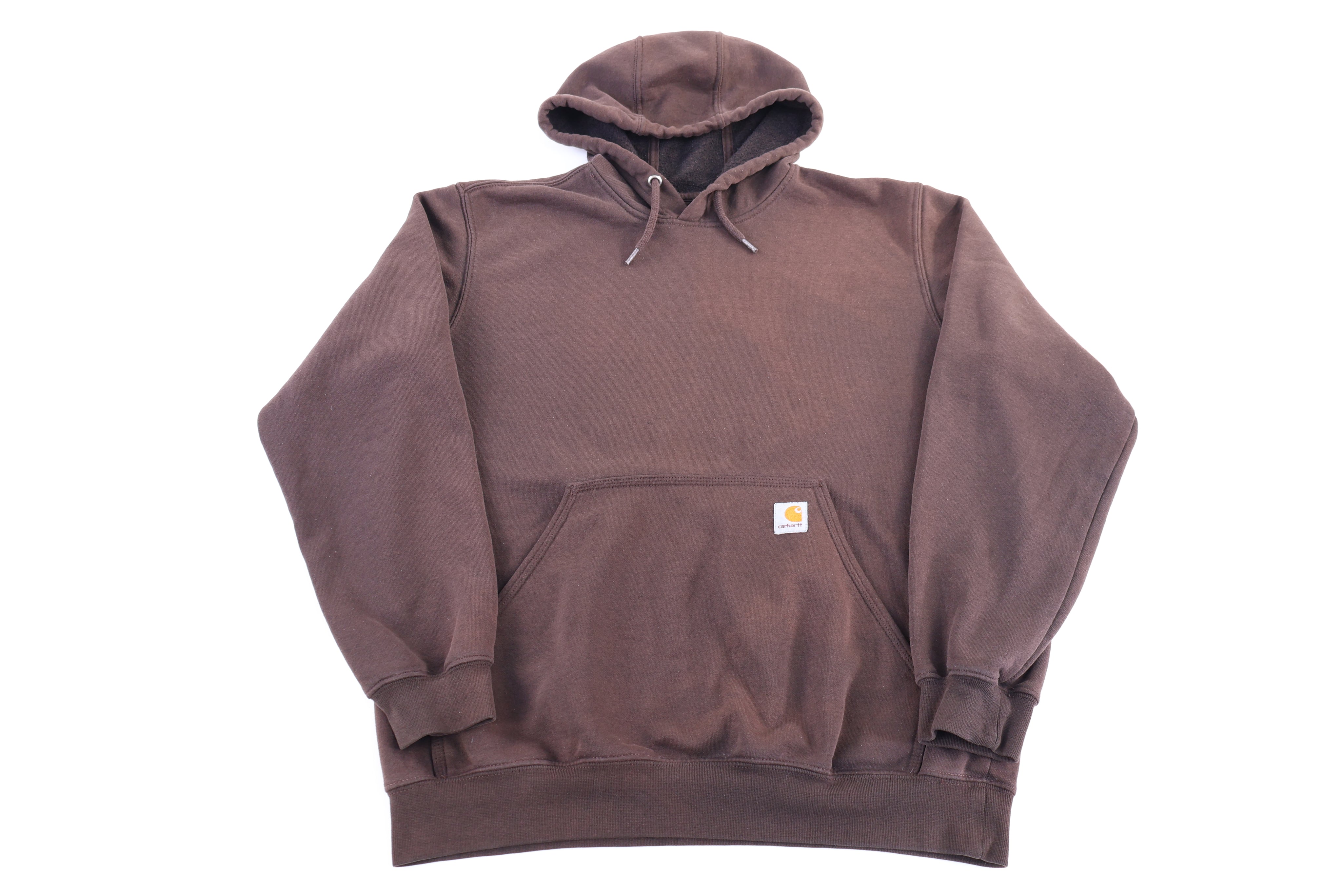 Carhartt Logo Patch Brown Pullover Hoodie