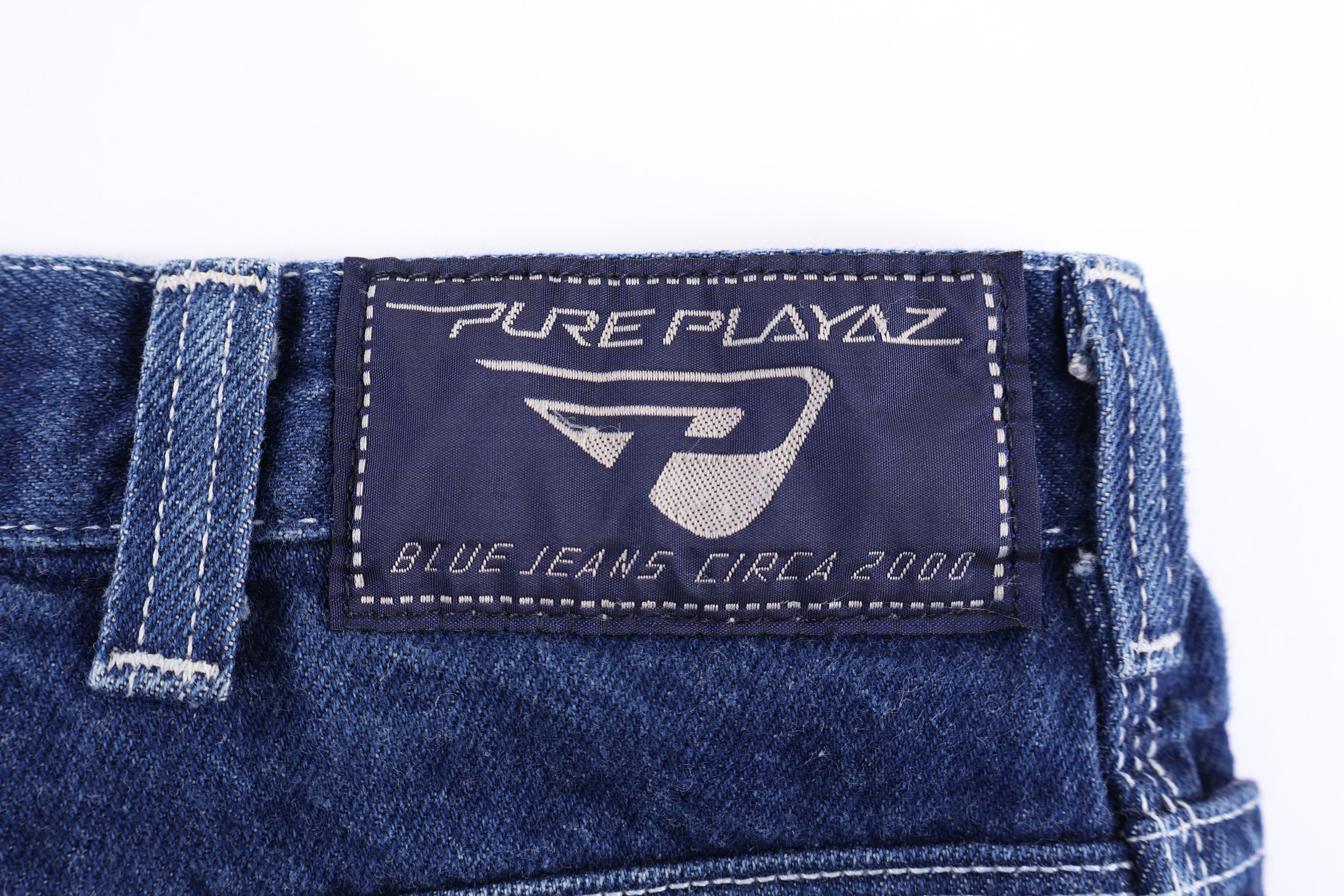 Y2K Pure Playaz Dark Wash Denim shorts