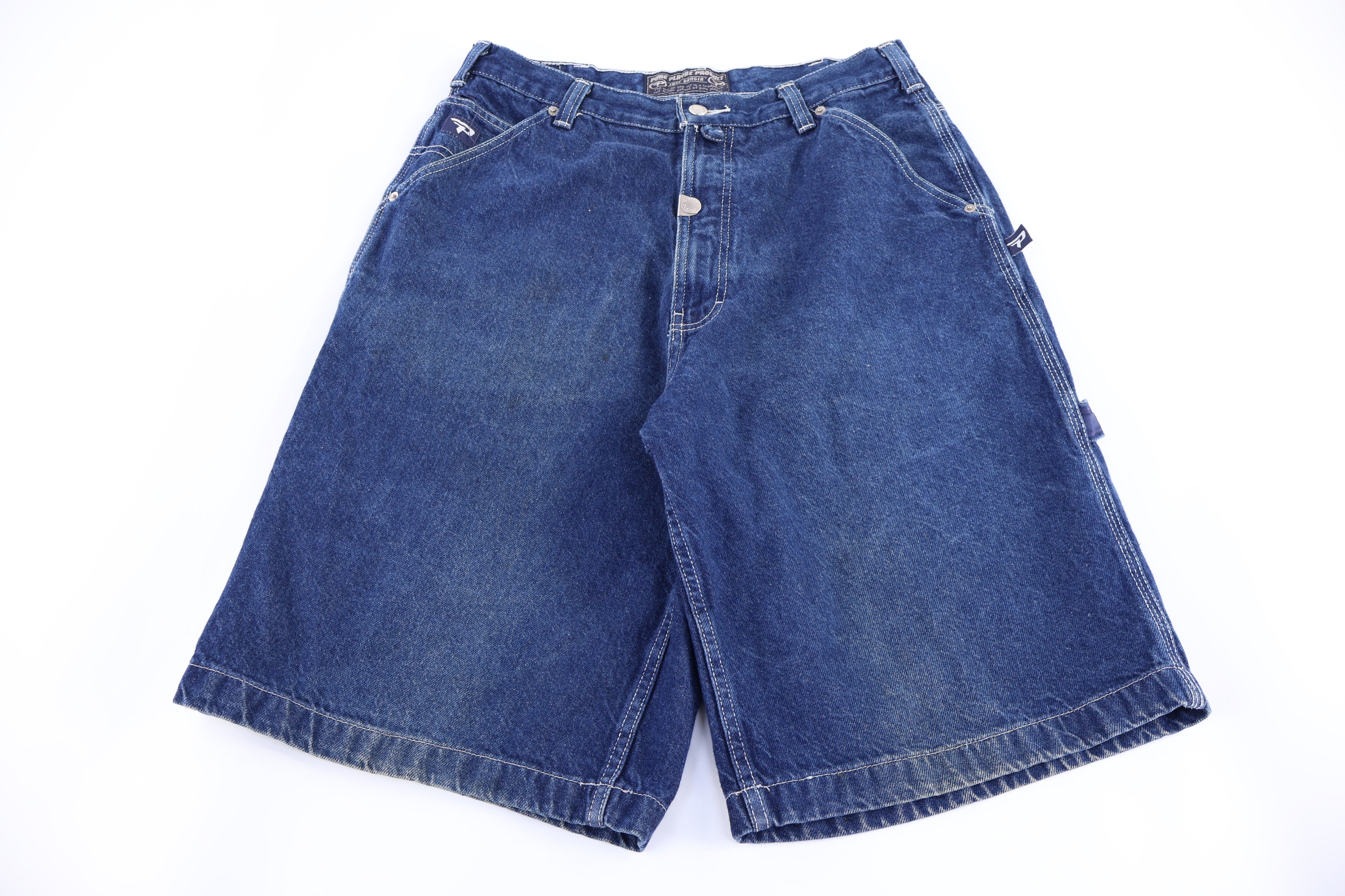 Y2K Pure Playaz Dark Wash Denim shorts