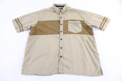 Harley Davidson Motorcycles Tan Button Down