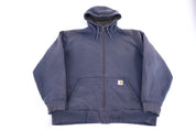 Carhartt Logo Patch Blue Full Zip Jacket
