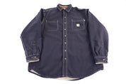 Carhartt Logo Patch Black LS Button Down