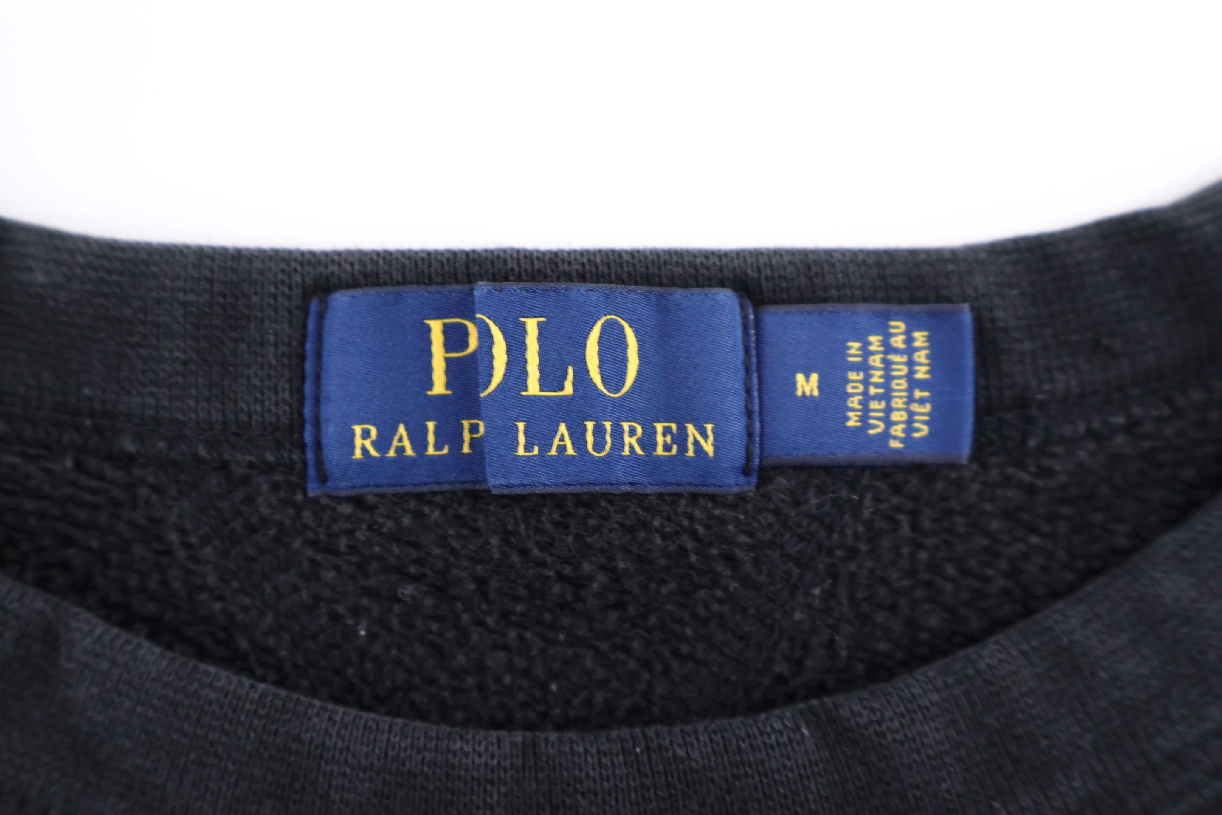 Polo Ralph Lauren Embroidered Logo Black Pullover Sweater