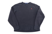 Polo Ralph Lauren Embroidered Logo Black Pullover Sweater