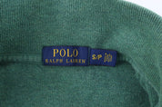 Polo Ralph Lauren Embroidered Logo Green Quarter Zip Pullover