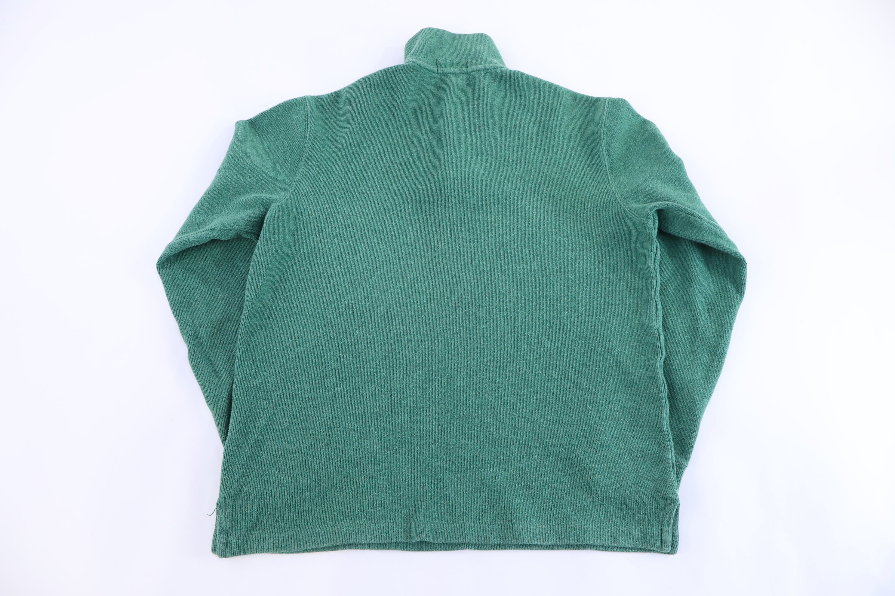 Polo Ralph Lauren Embroidered Logo Green Quarter Zip Pullover