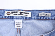 Harley Davidson Motorcycles Light Wash Denim Jeans