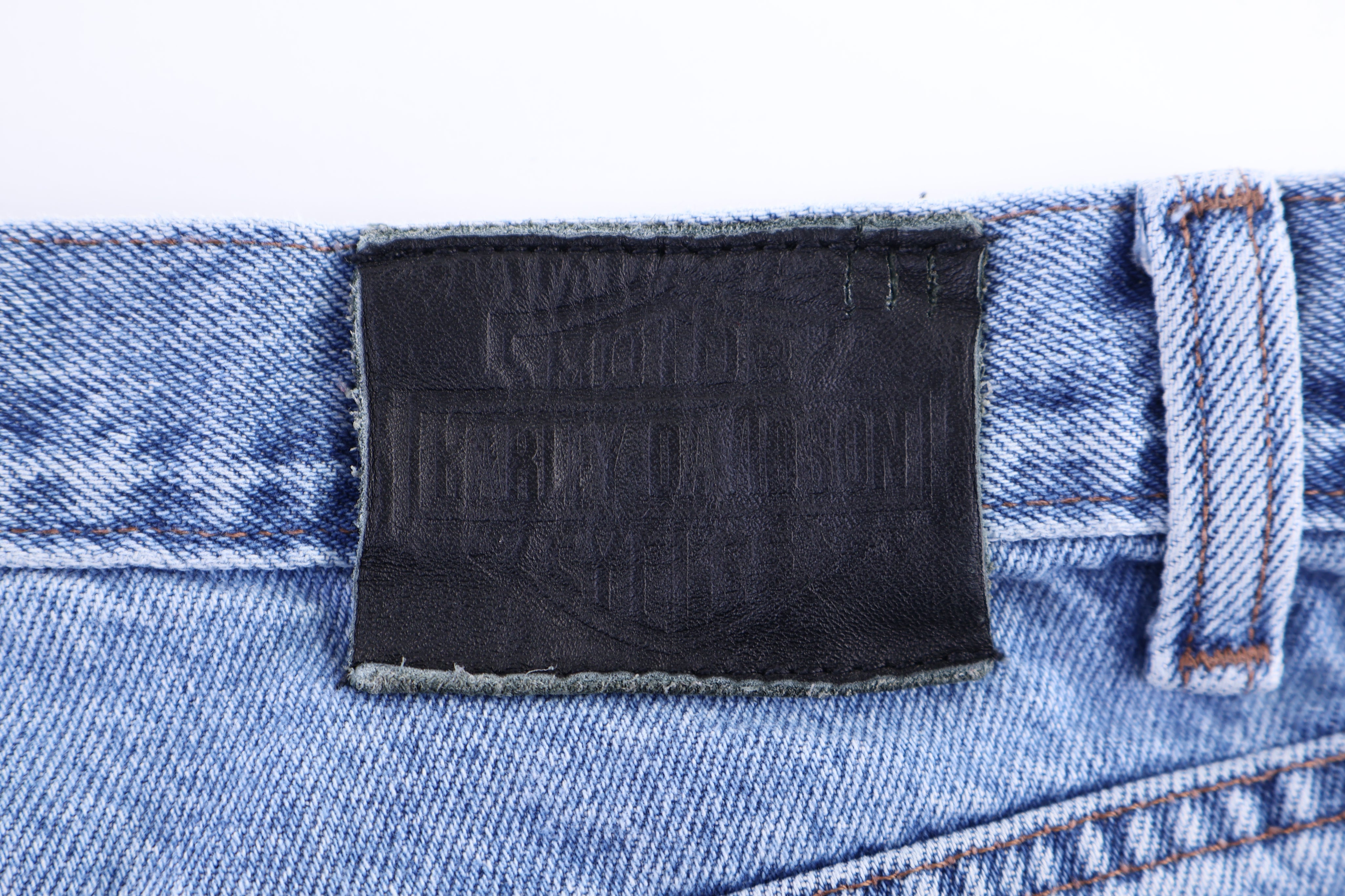 Harley Davidson Motorcycles Light Wash Denim Jeans