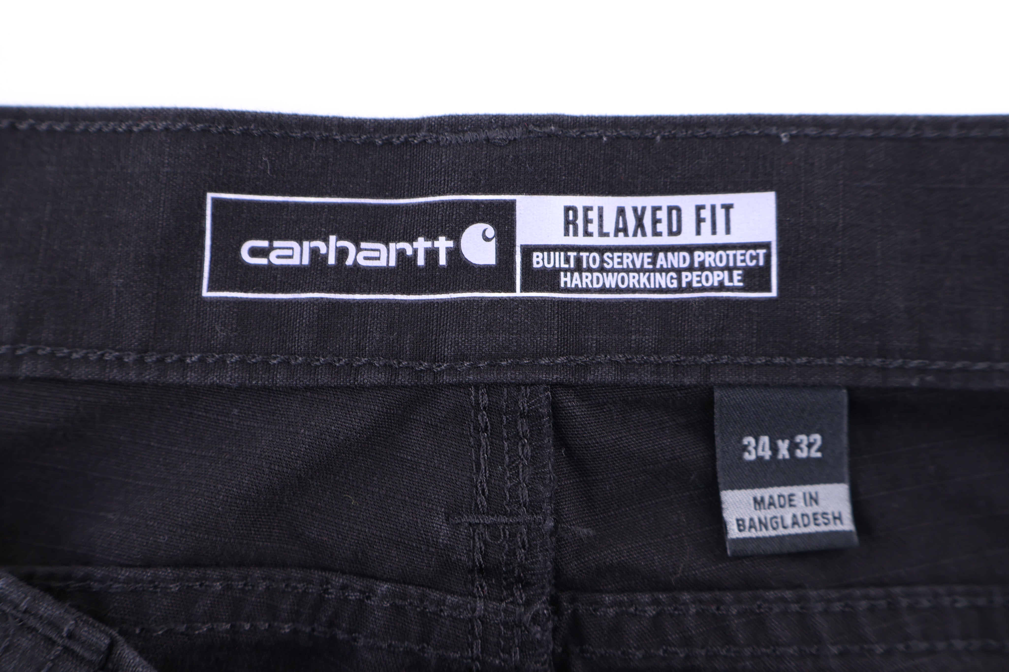 Carhartt Logo Patch Black Pants