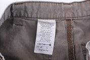 Carhartt Logo Patch Brown Shorts