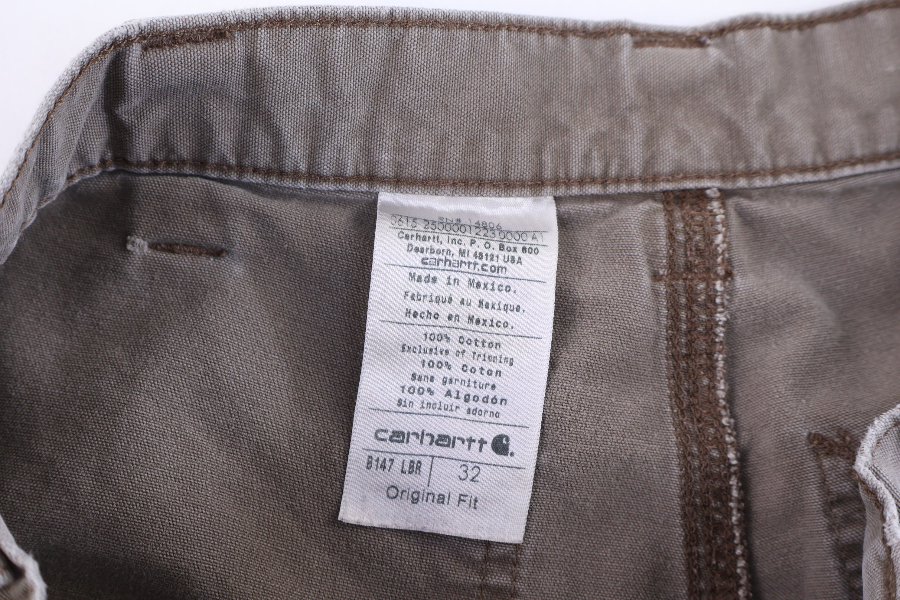 Carhartt Logo Patch Brown Shorts