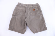 Carhartt Logo Patch Brown Shorts
