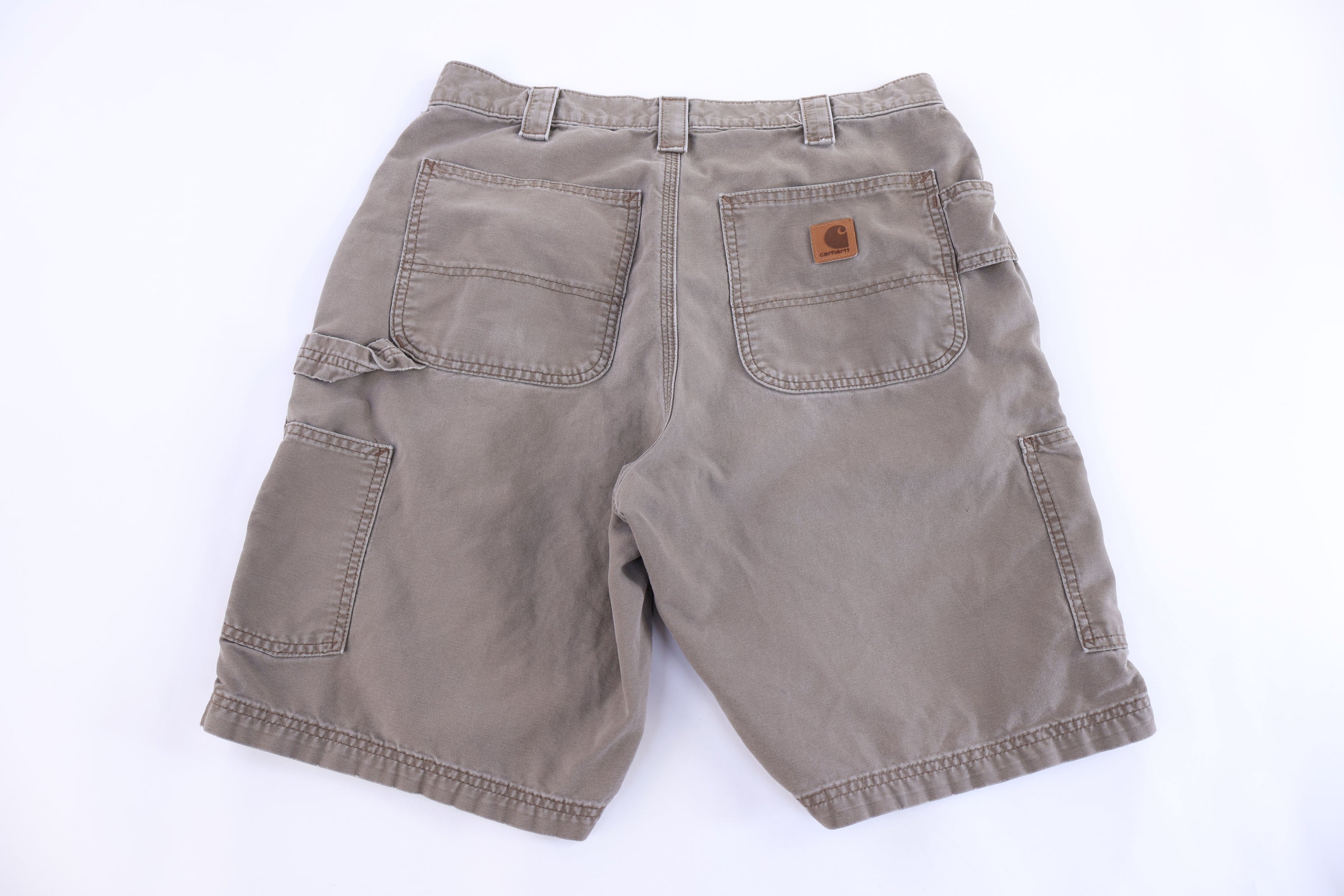 Carhartt Logo Patch Brown Shorts
