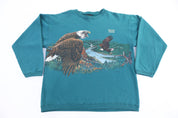 90's Habitat Nature All Over Graphic Sweatshirt