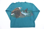 90's Habitat Nature All Over Graphic Sweatshirt