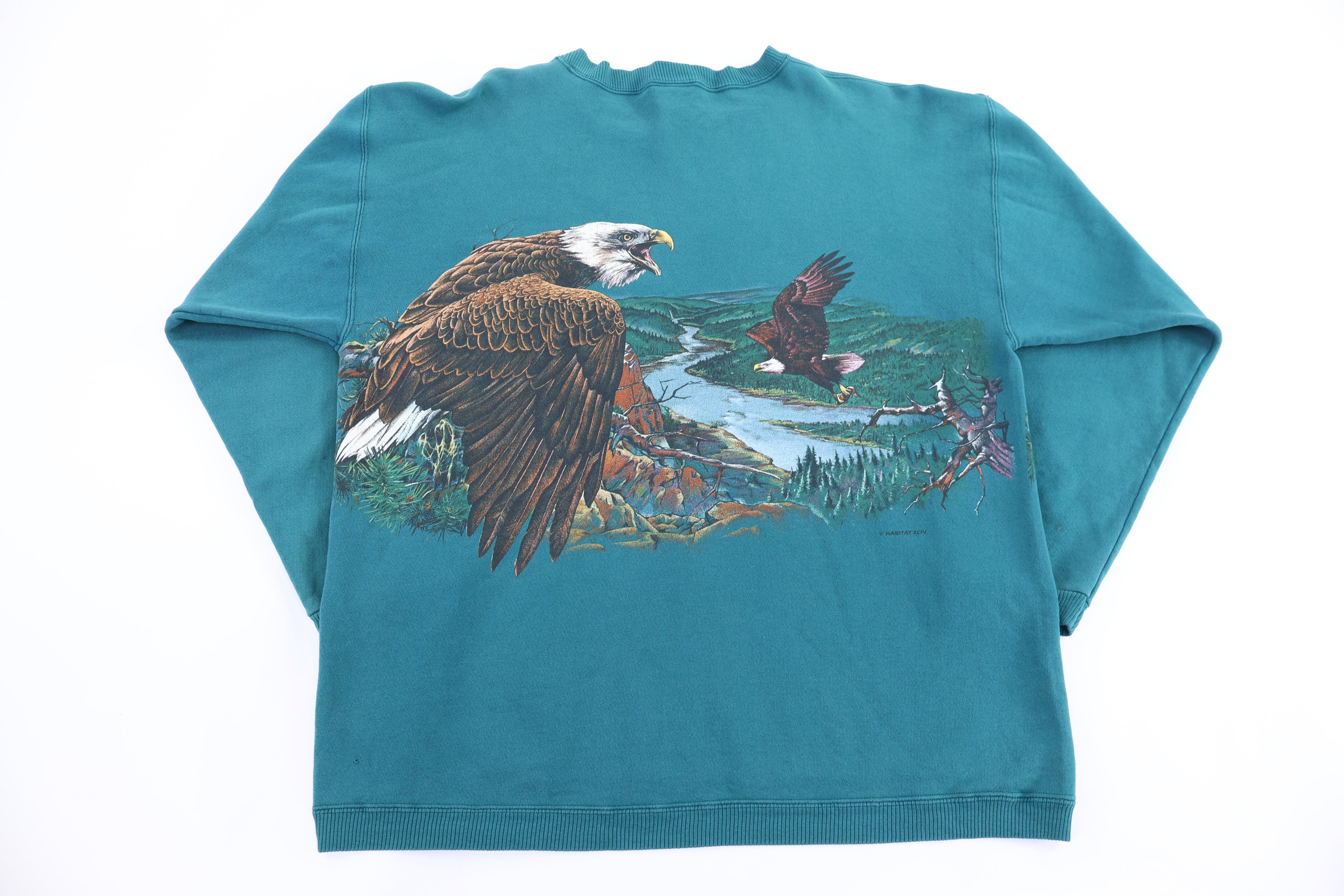 90's Habitat Nature All Over Graphic Sweatshirt
