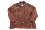 Vintage Wilsons Leather Brown Suede Full Zip Jacket