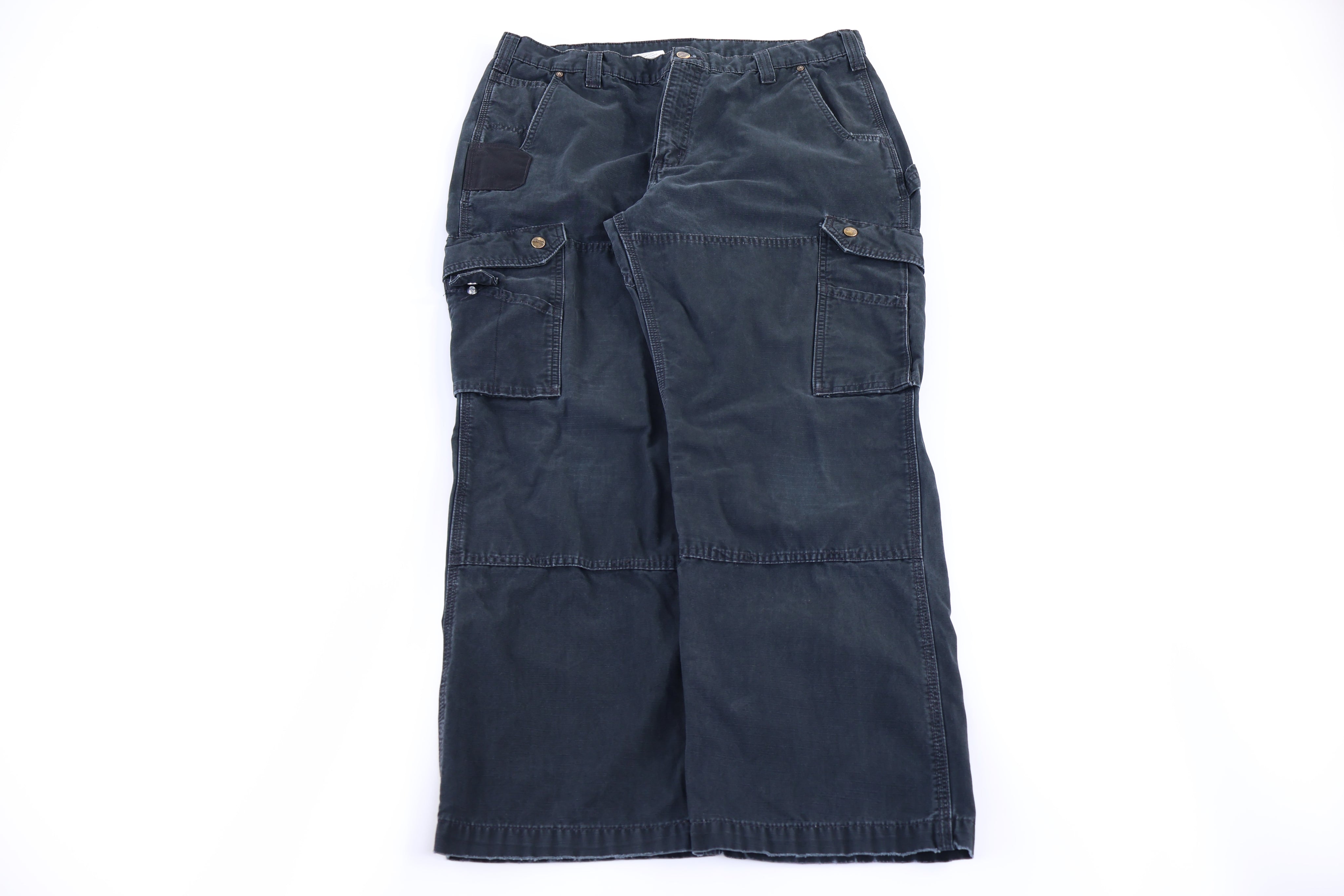 Carhartt Logo Patch Black Cargo Pants
