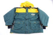 90's Green Bay Packers Football Puffer Jacket
