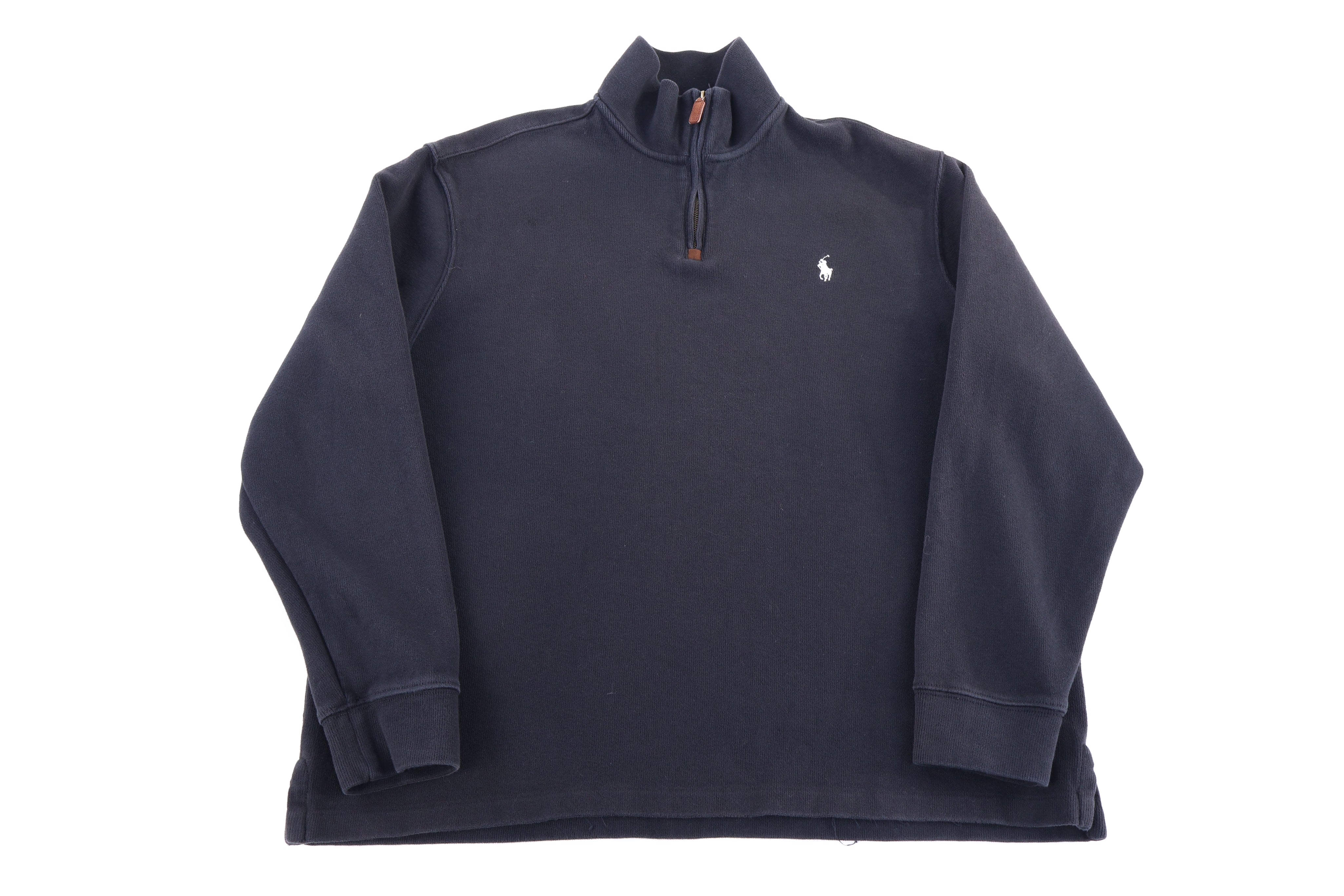 Polo Ralph Lauren Embroidered Logo Black Quarter Zip Pullover
