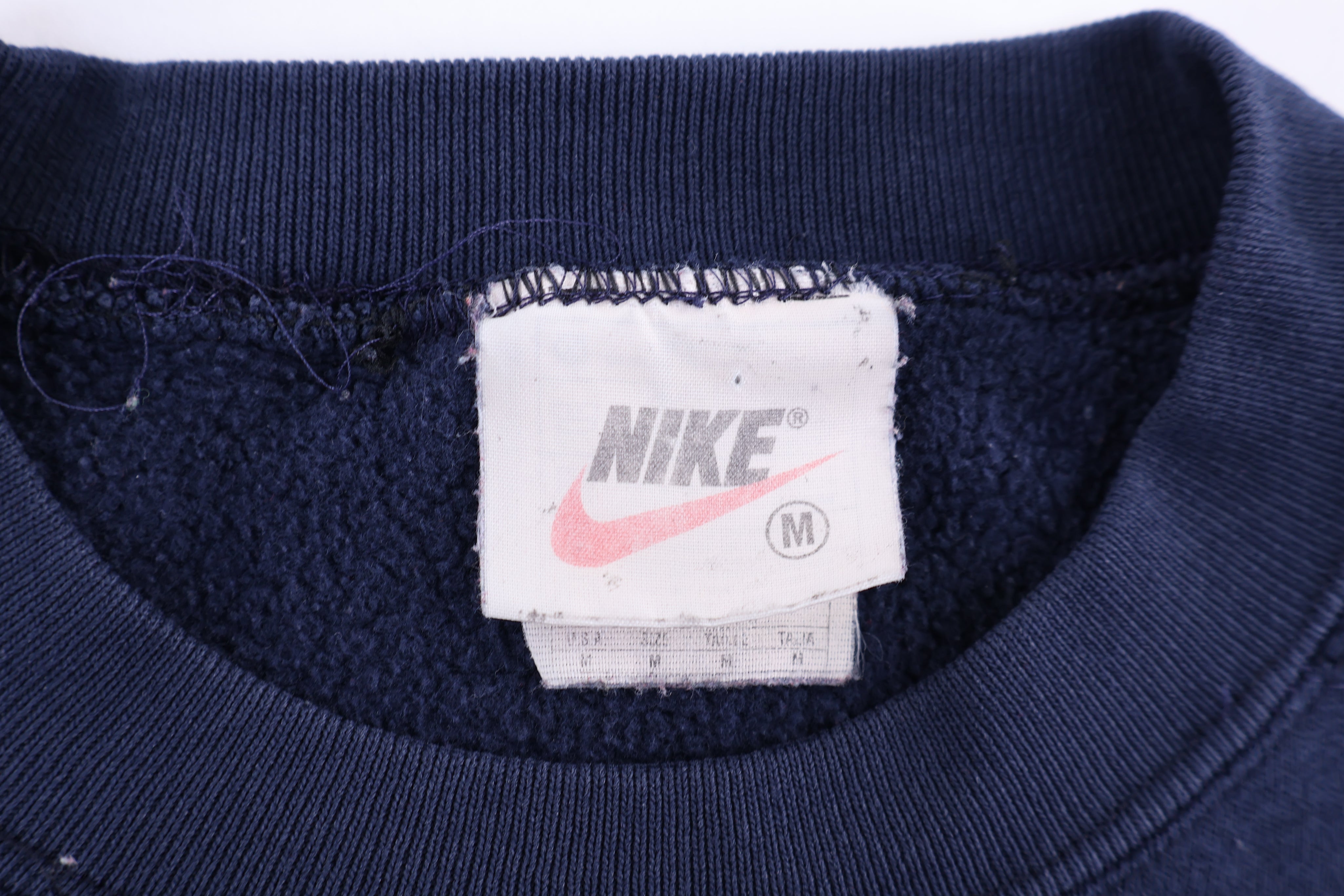 90's Nike Embroidered Logo Navy Blue Sweatshirt
