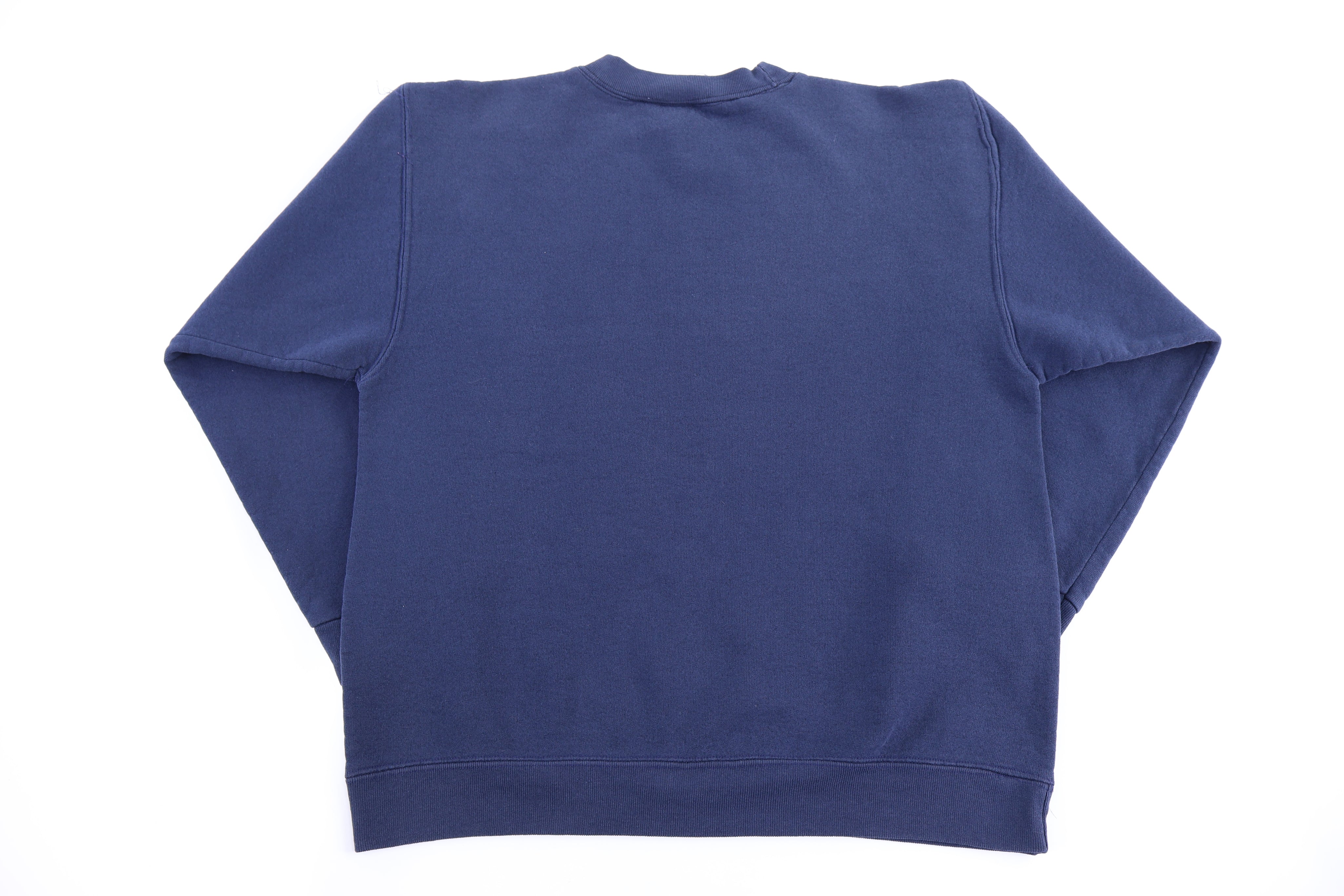 90's Nike Embroidered Logo Navy Blue Sweatshirt