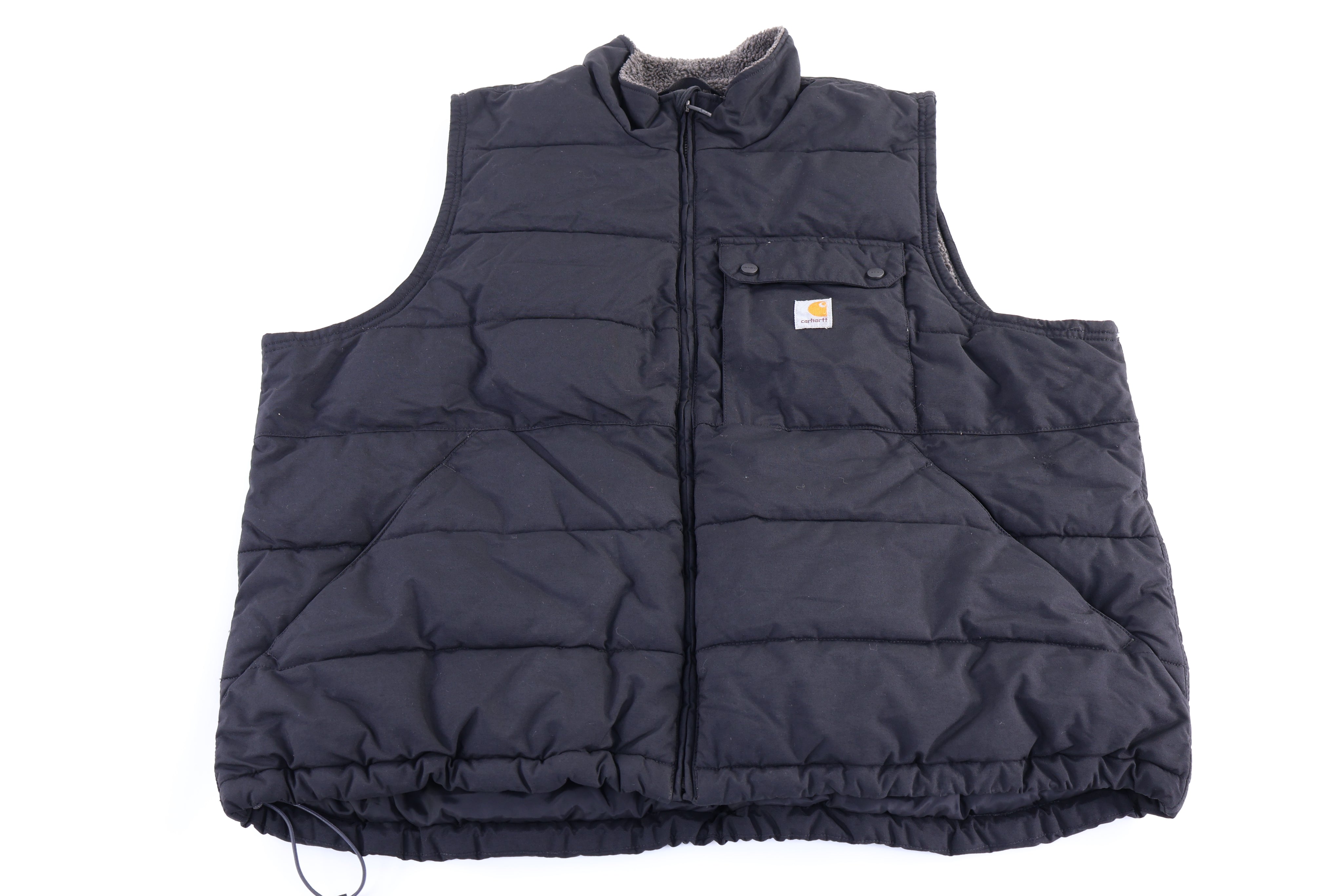 Carhartt Logo Patch Black Full Zip Vest