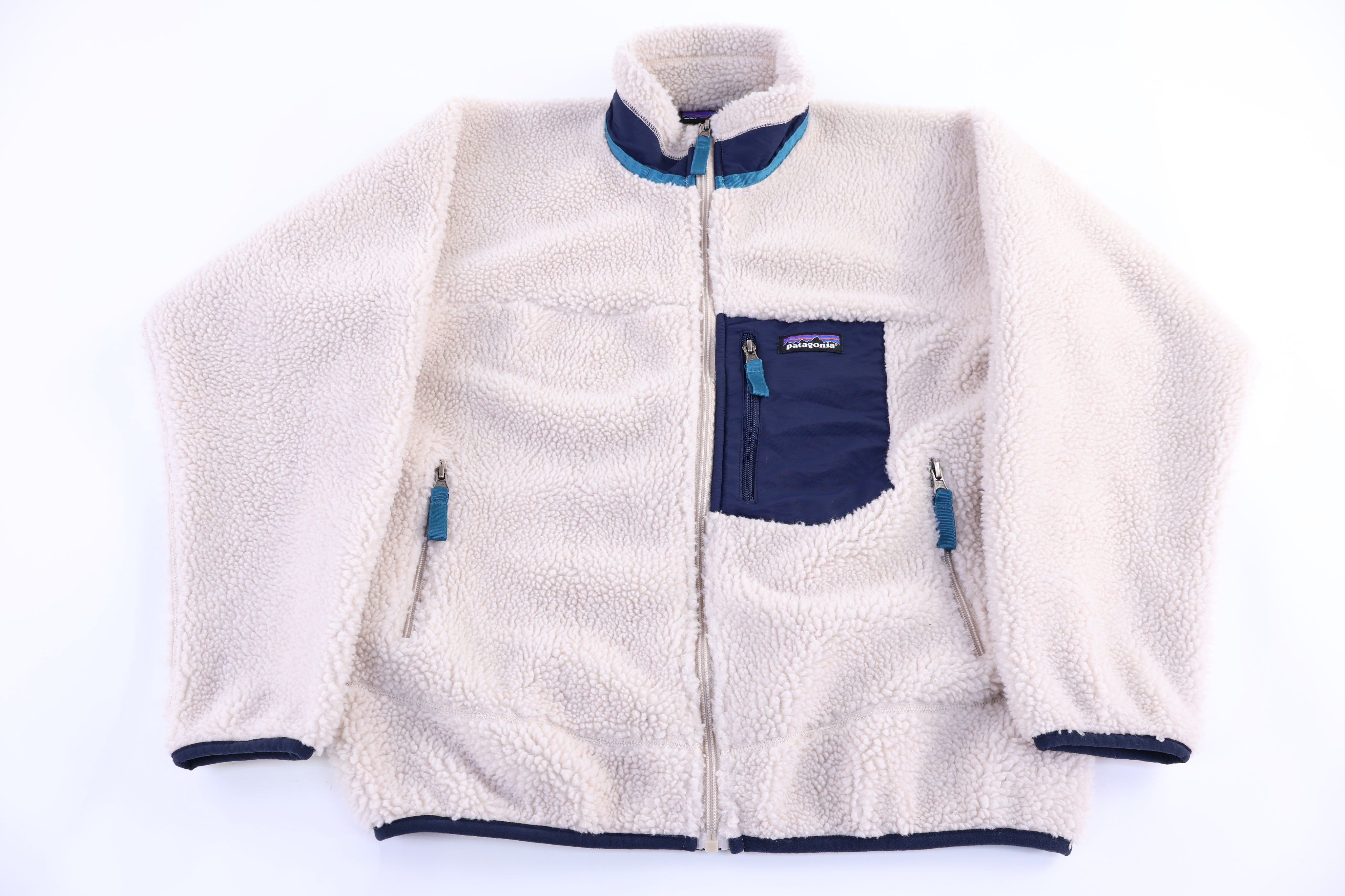Patagonia Logo Patch Full Zip Sherpa Jacket