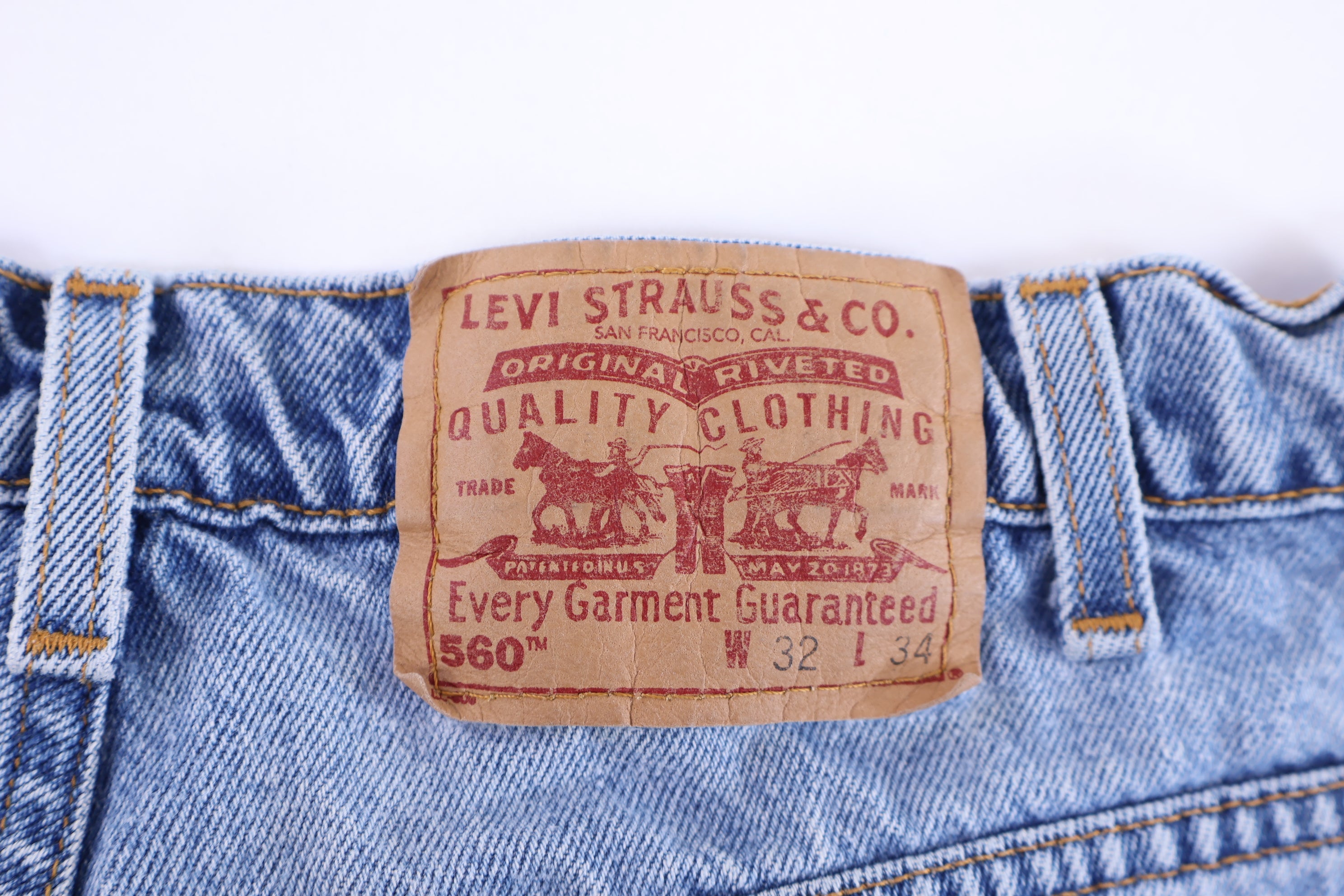 90's Levi's 560 Light Wash Denim Jeans