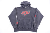Vintage Fox Racing Grey Pullover Hoodie