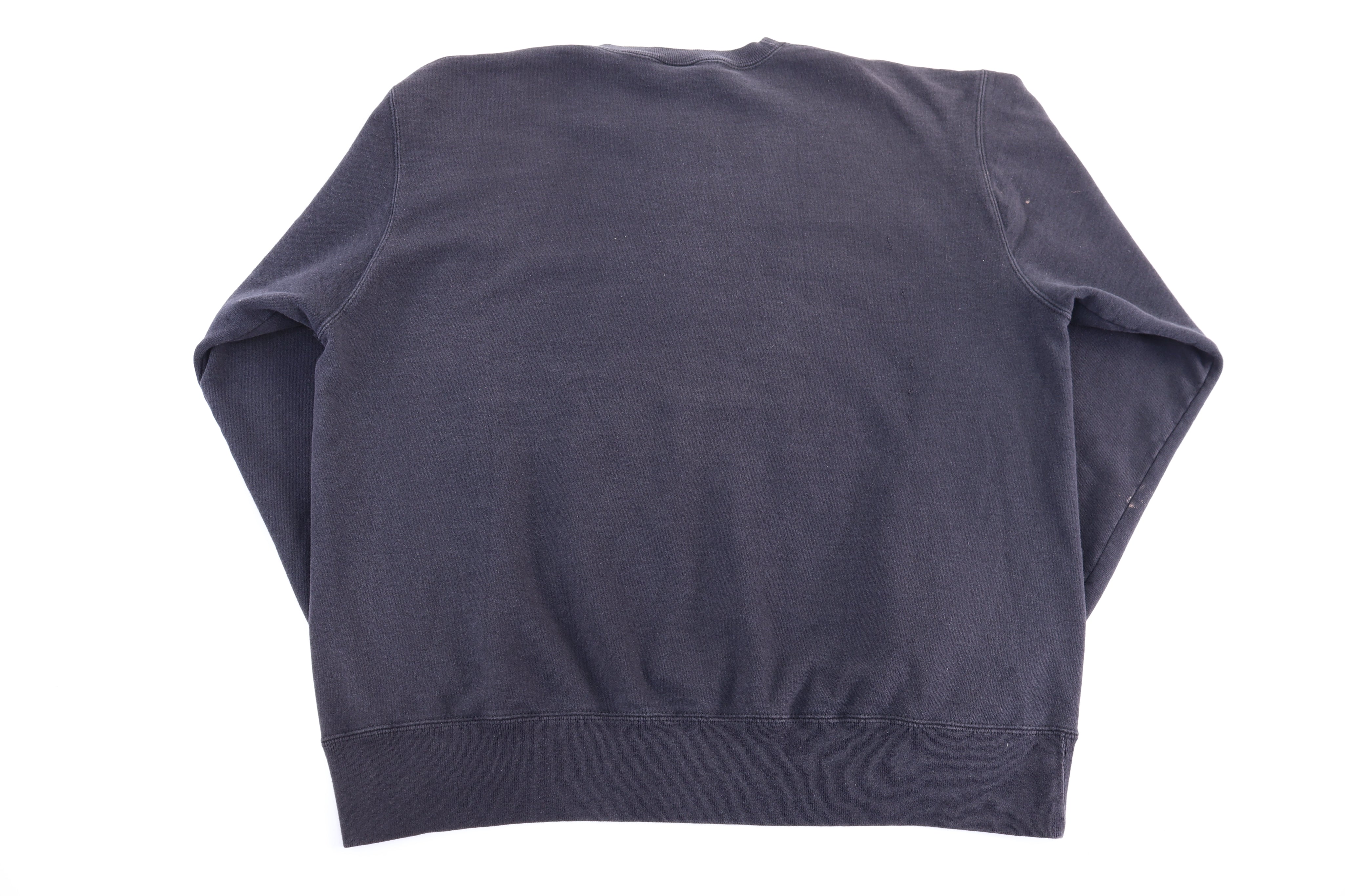 90's Champion Embroidered Logo Black Sweatshirt