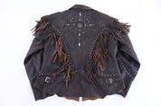 Women's Cripple Creek Brown Full Zip Leather Jacket