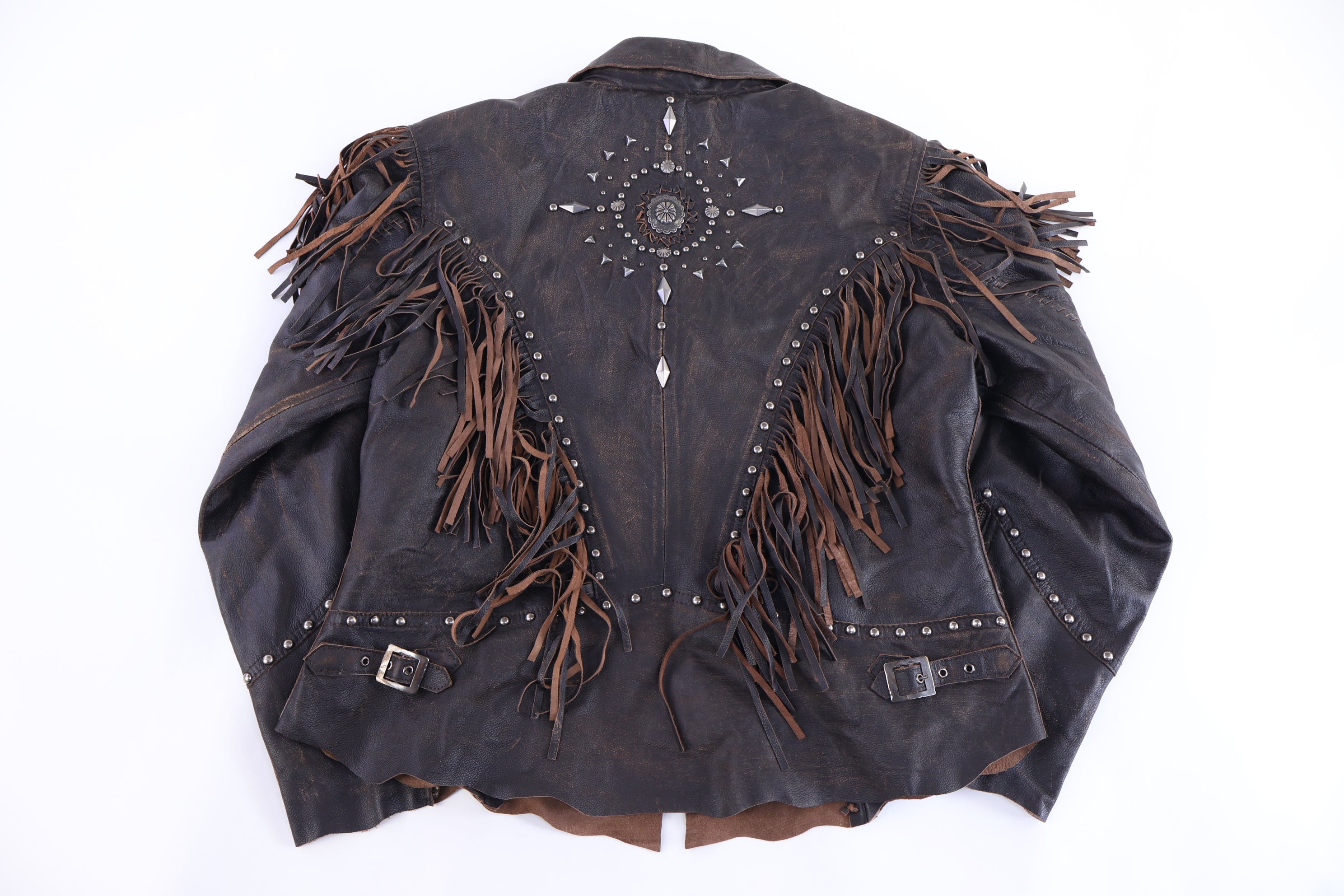 Women's Cripple Creek Brown Full Zip Leather Jacket