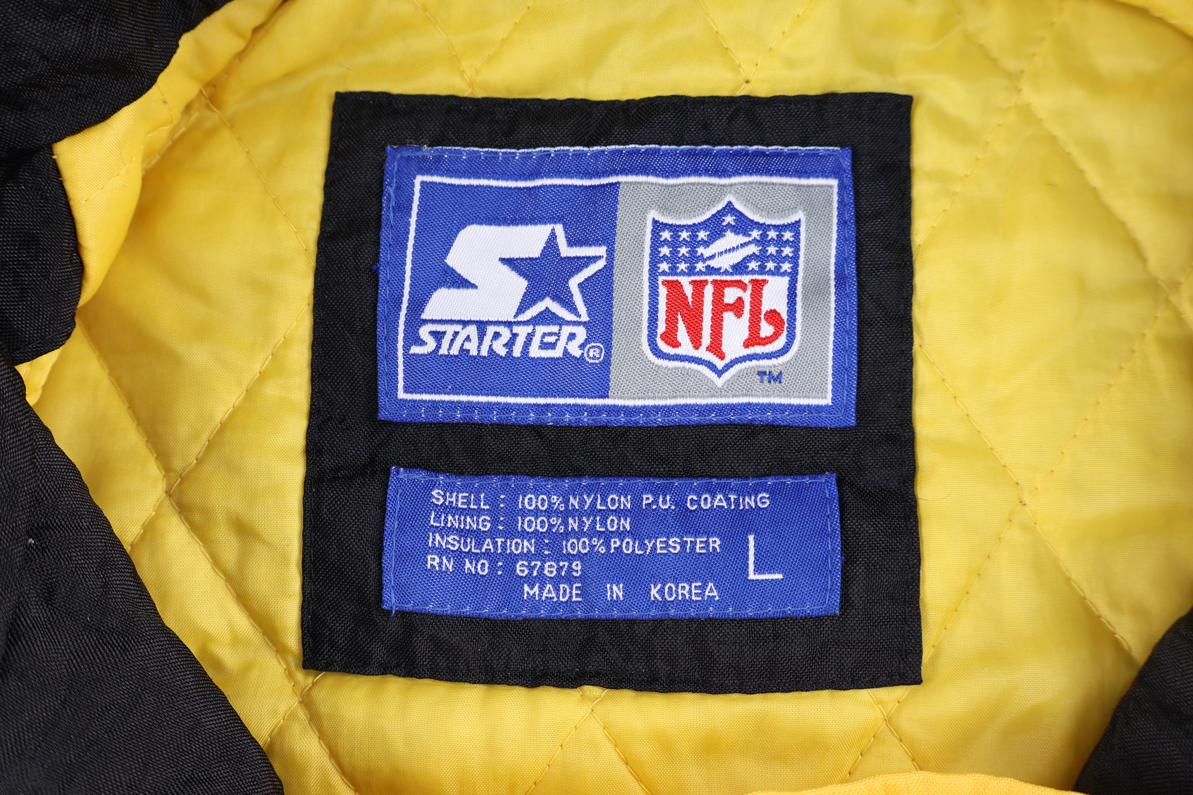 Vintage Starter Pittsburgh Steelers Football Puffer Jacket