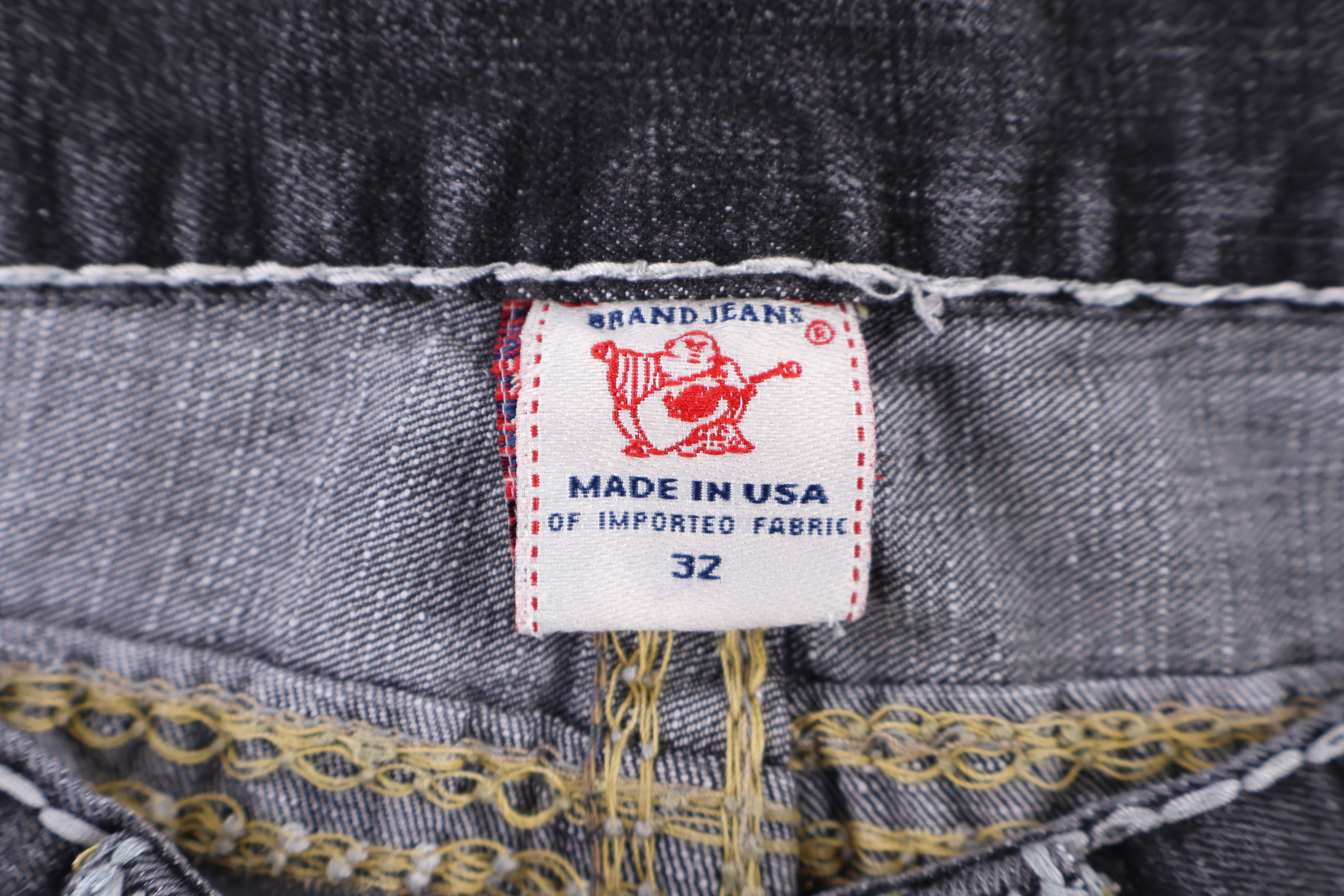 True Religion Dark Wash Denim Shorts