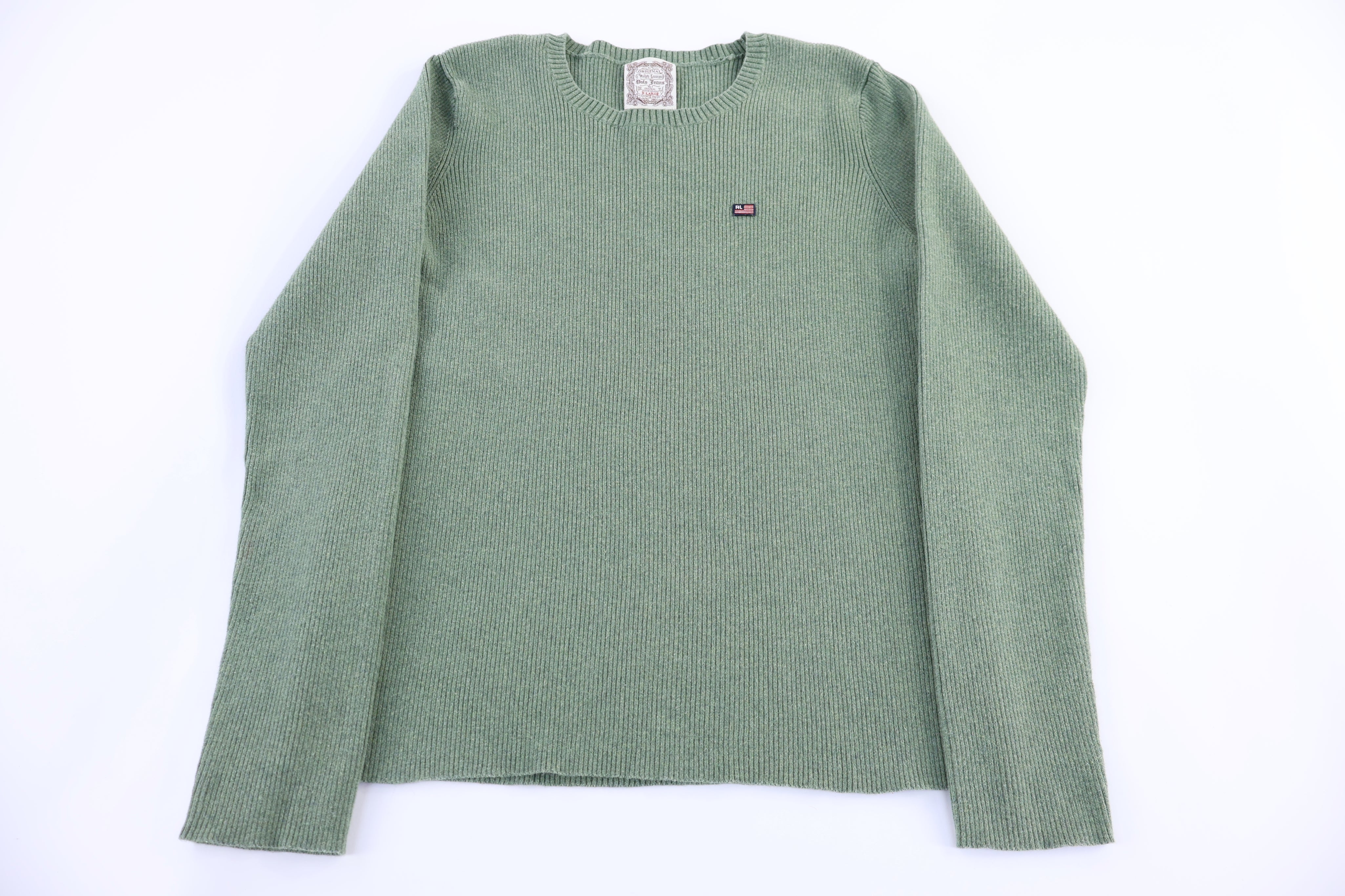 Women's Polo Ralph Lauren Green Pullover Sweater