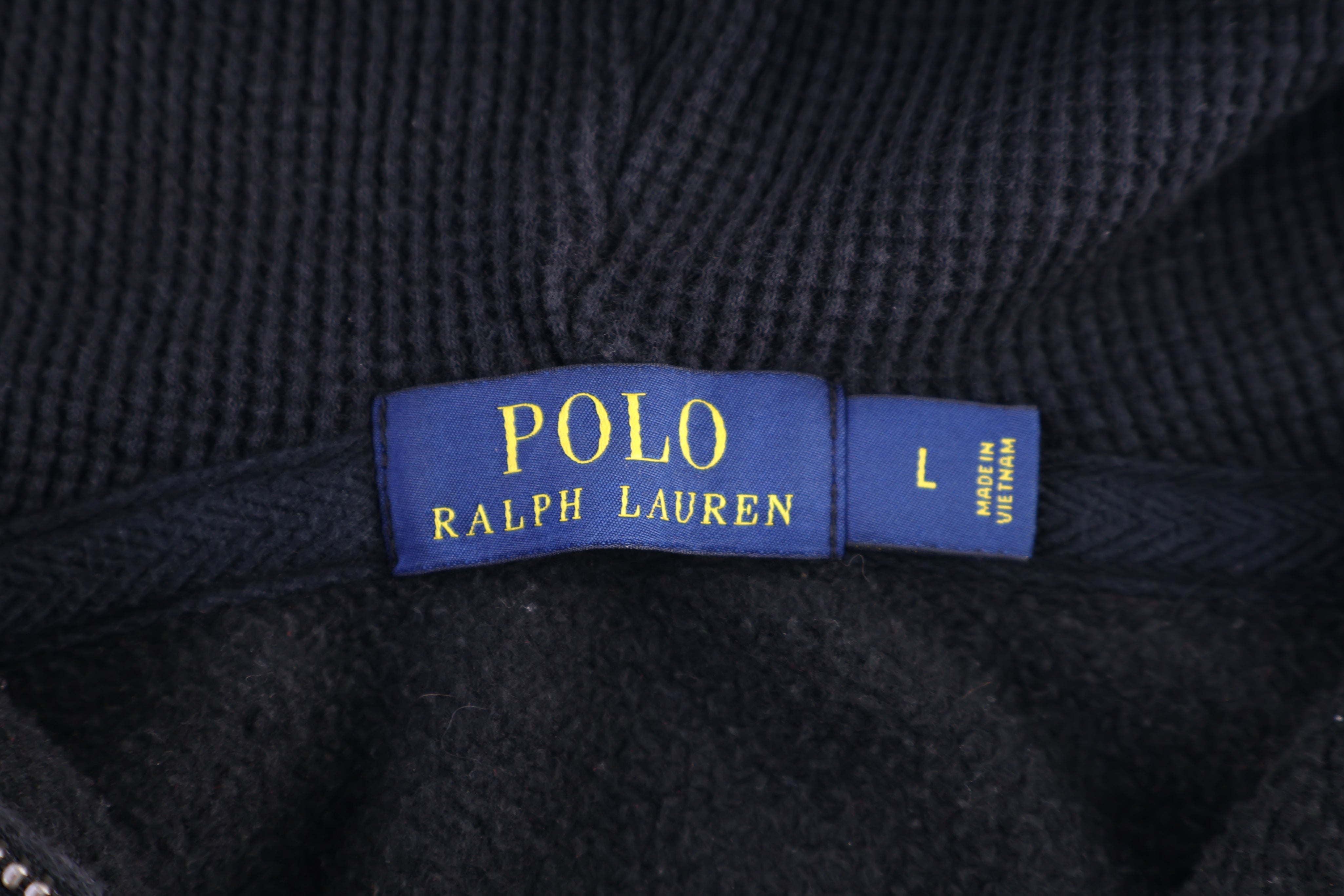 Polo Ralph Lauren Embroidered Logo Black Full Zip Jacket