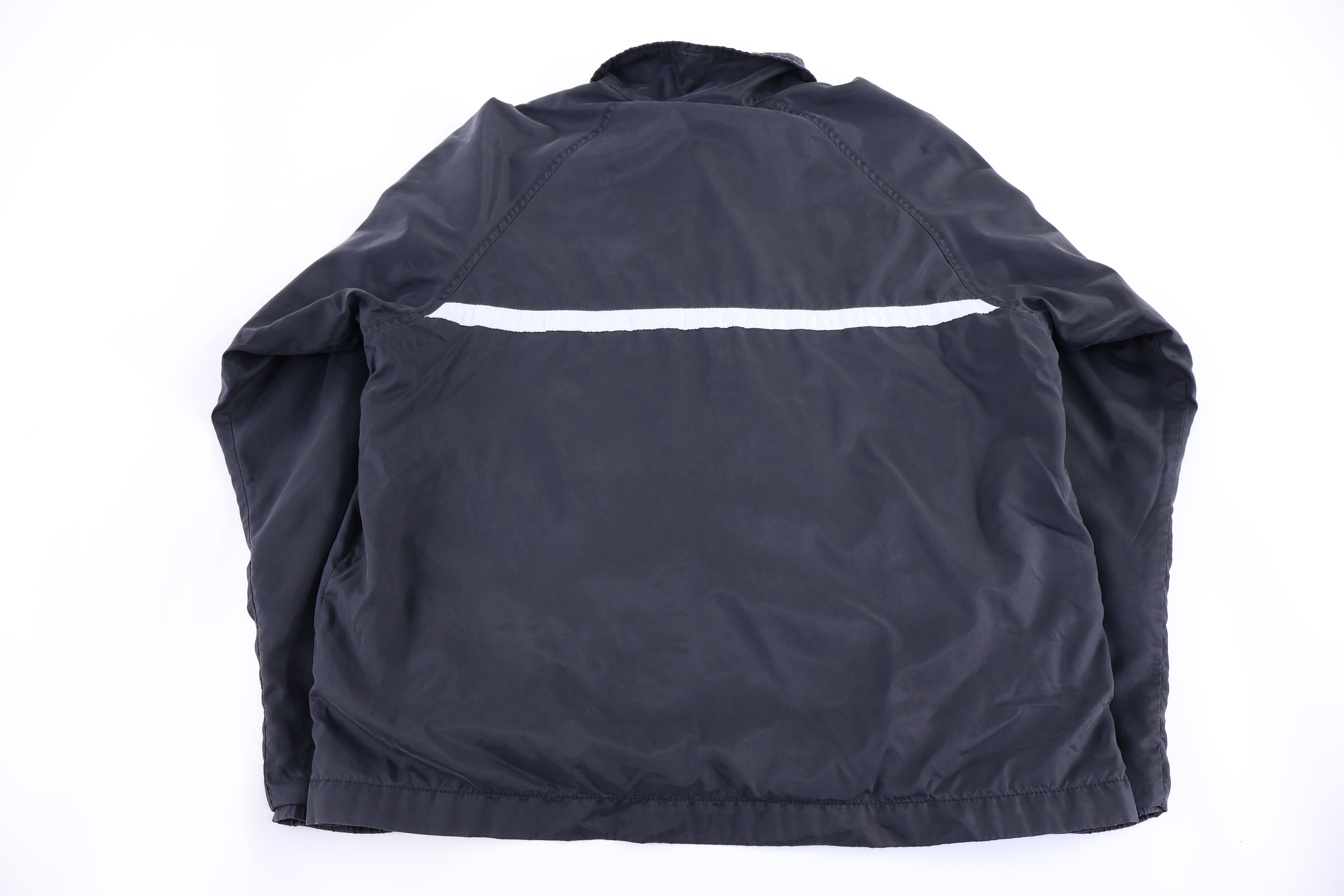 Nike Embroidered Logo Black & White Full Zip Jacket